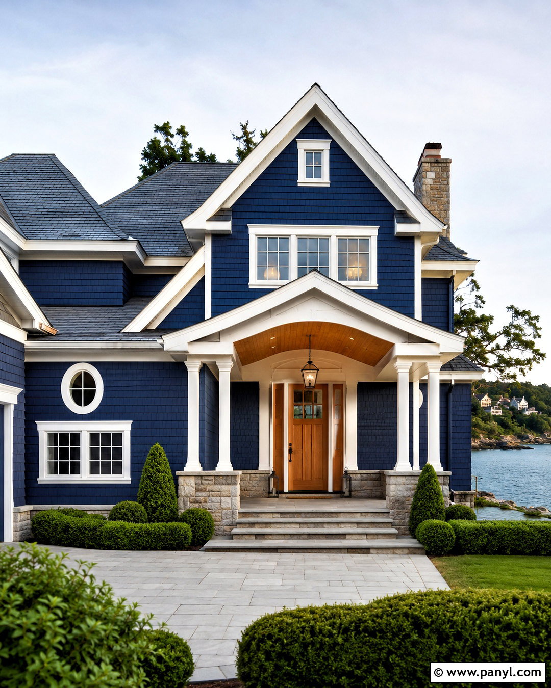 Navy Blue House Paint With White Trim - 20 house paint ideas