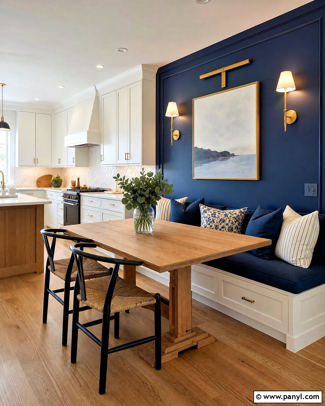 Navy Blue Kitchen Accent Wall - 20 kitchen accent wall ideas