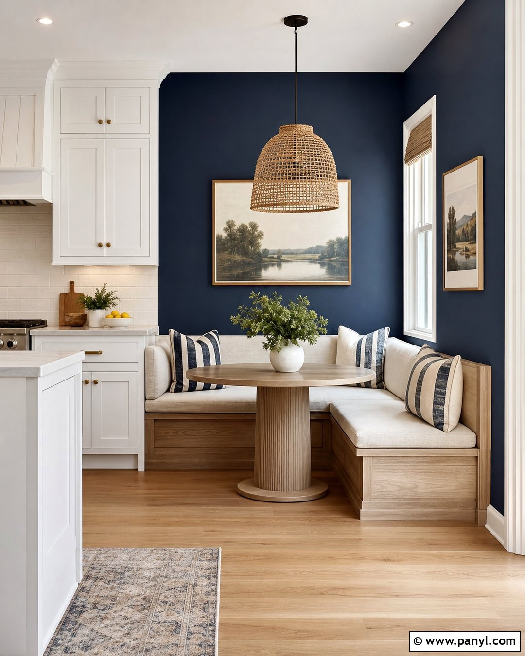 Navy Blue Kitchen Breakfast Nook - 30 navy blue kitchen walls