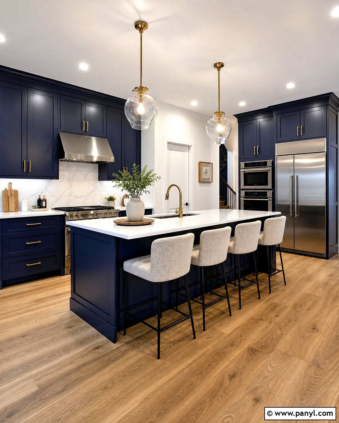 Navy Blue Kitchen Cabinets - 20 blue kitchen interior ideas