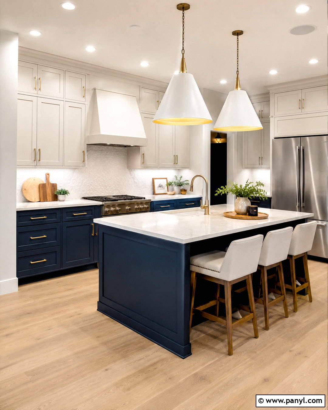 Navy Blue Kitchen Cabinets - 20 modern kitchen cabinet colors