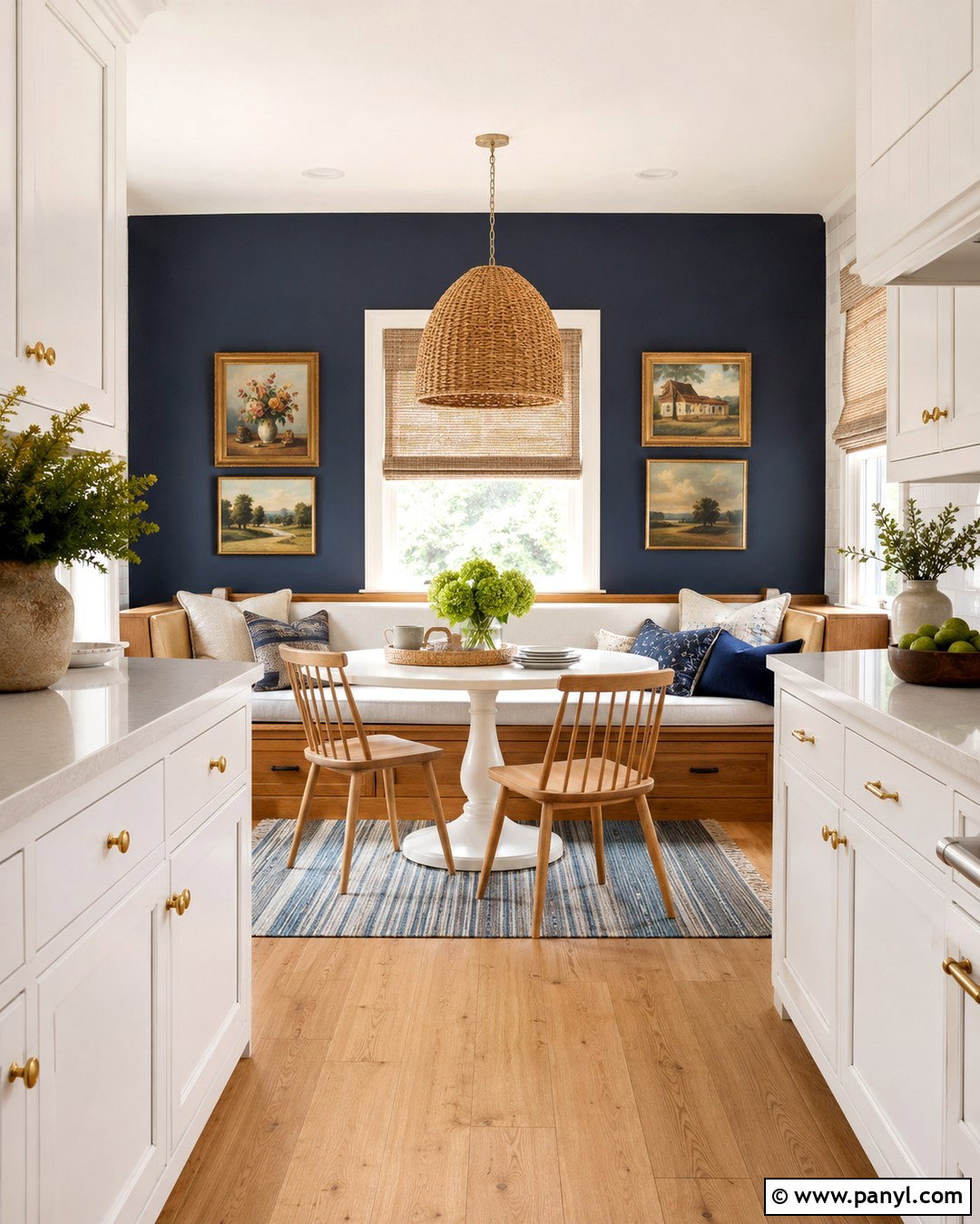 Navy Blue Kitchen Wall - 20 Navy Blue Statement Wall Ideas