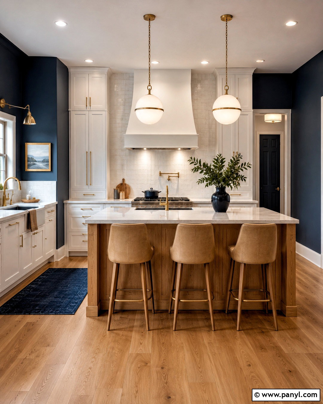Navy Blue Kitchen Walls - 40 kitchen colors for walls