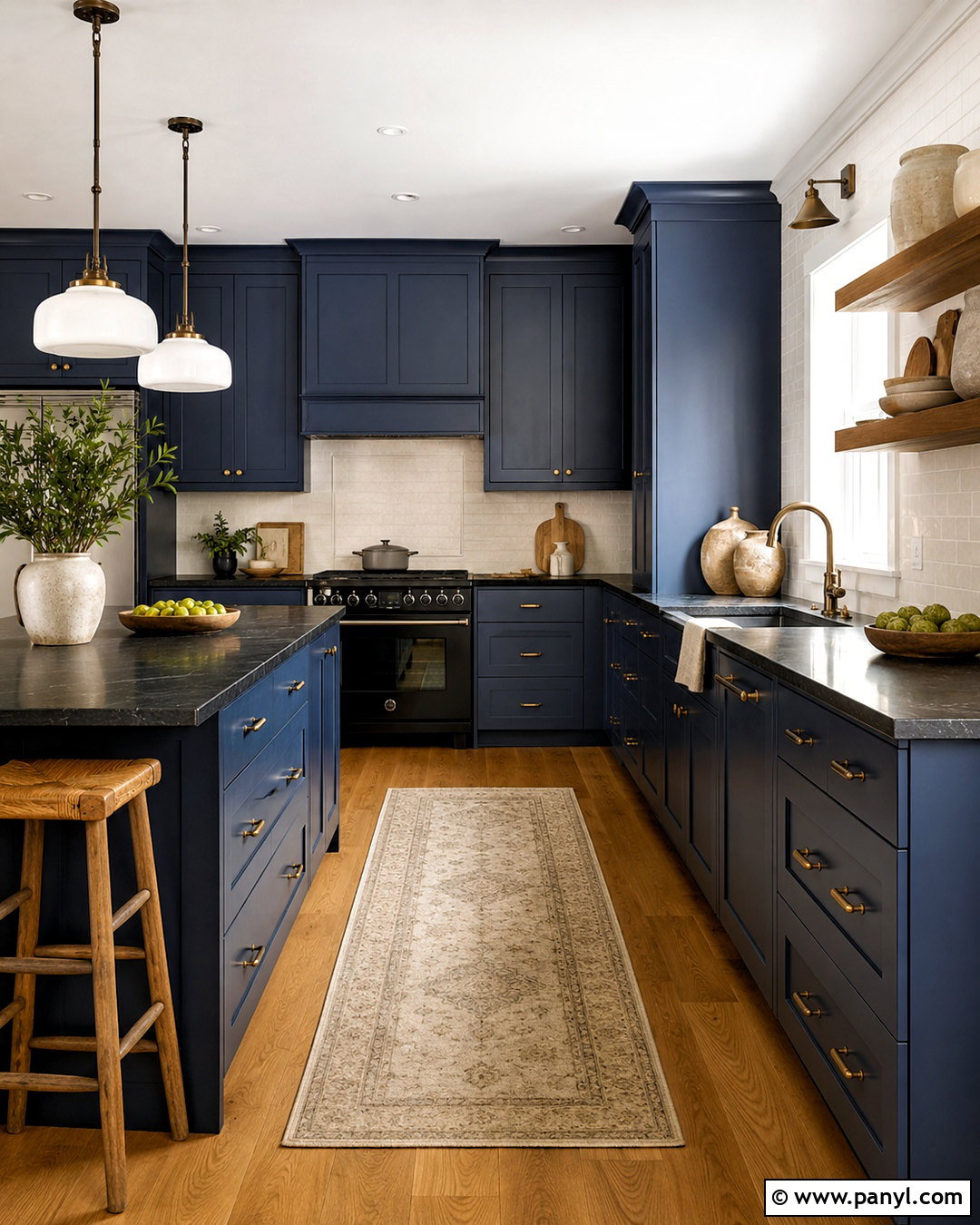 Navy Blue Kitchen With Black Countertops - 20 navy blue kitchen decor ideas