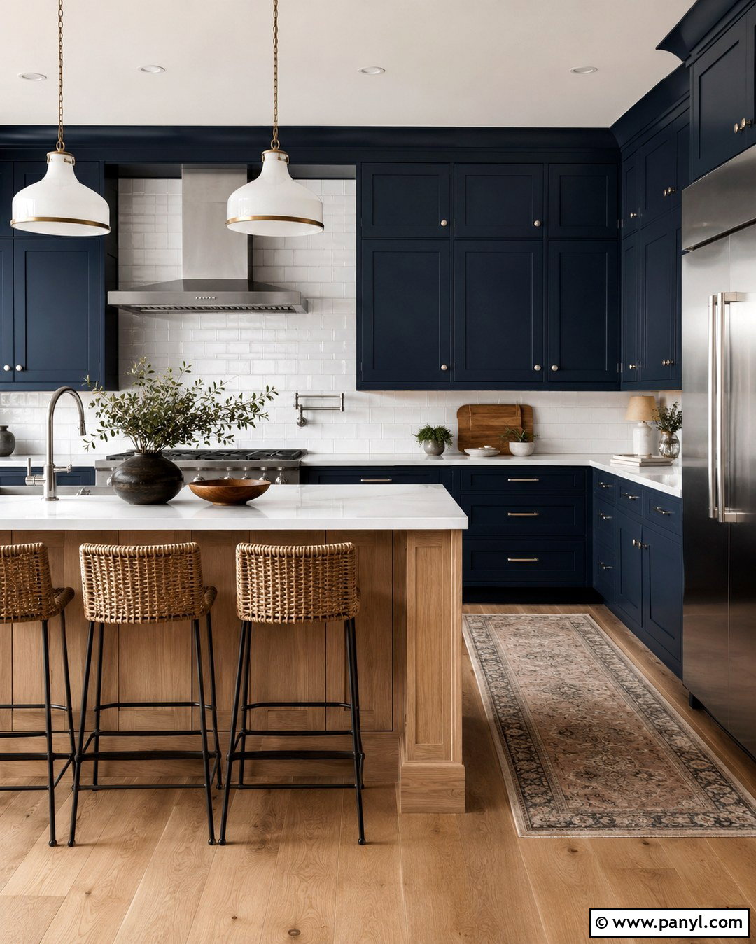 Navy Blue Kitchen - 20 Rich Kitchen Colors