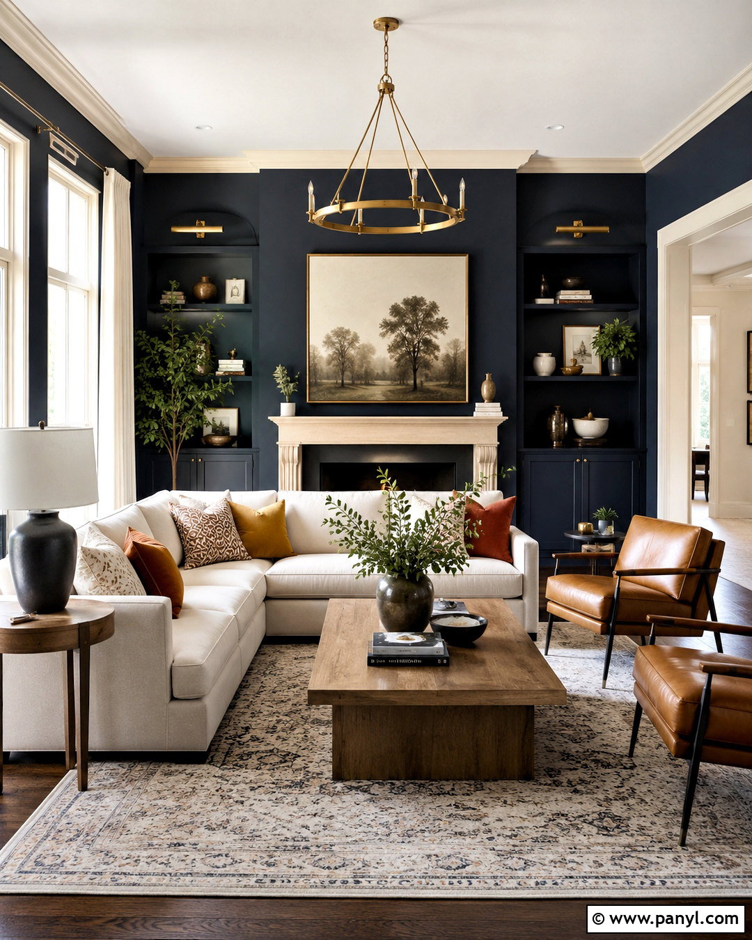 Navy Blue Living Room Paint - 20 popular paint colors for living room ideas