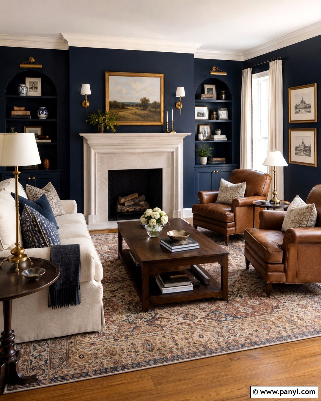 Navy Blue Living Room Walls - 20 House With Blue Walls