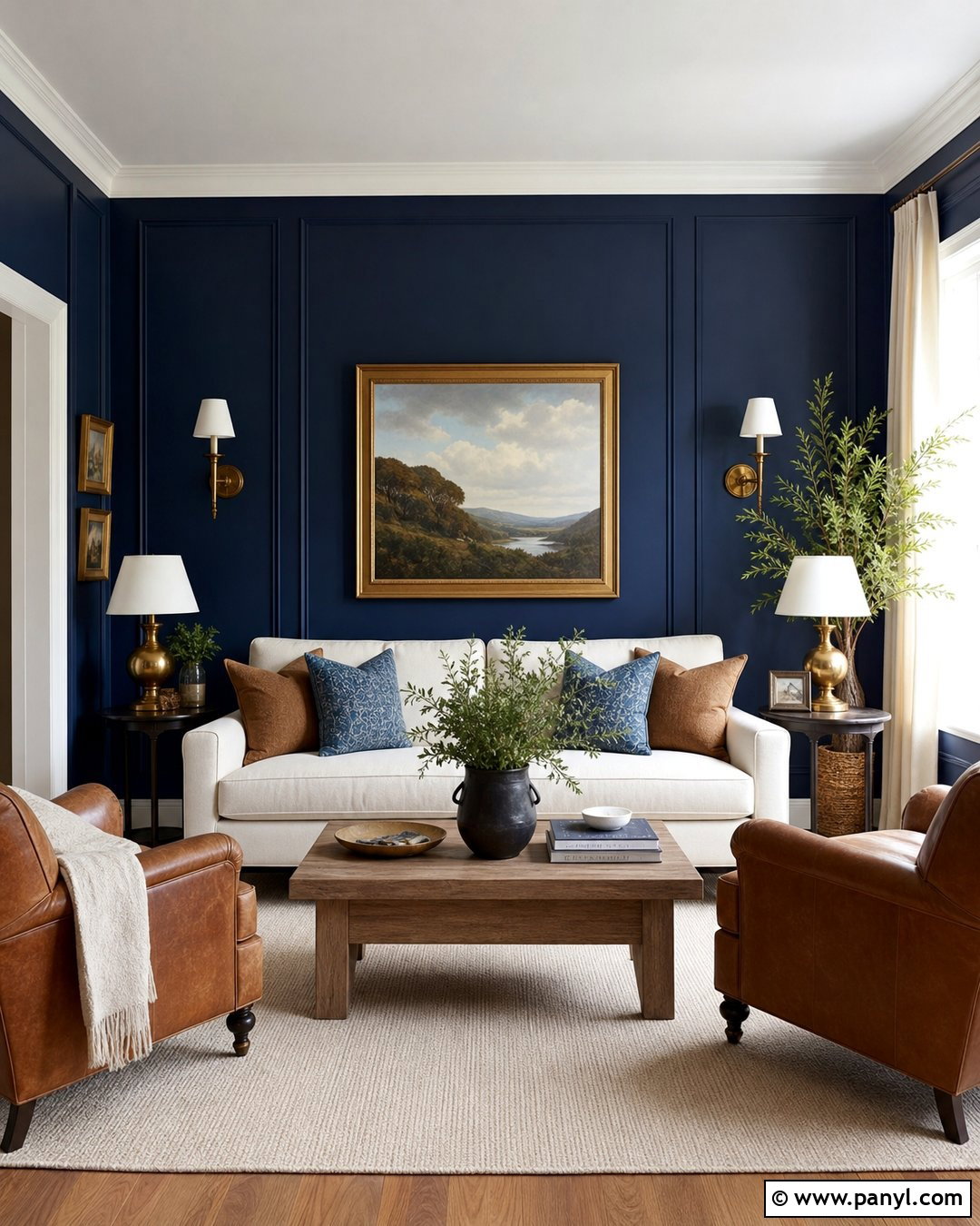 Navy Blue Living Room Walls - 50 blue walls
