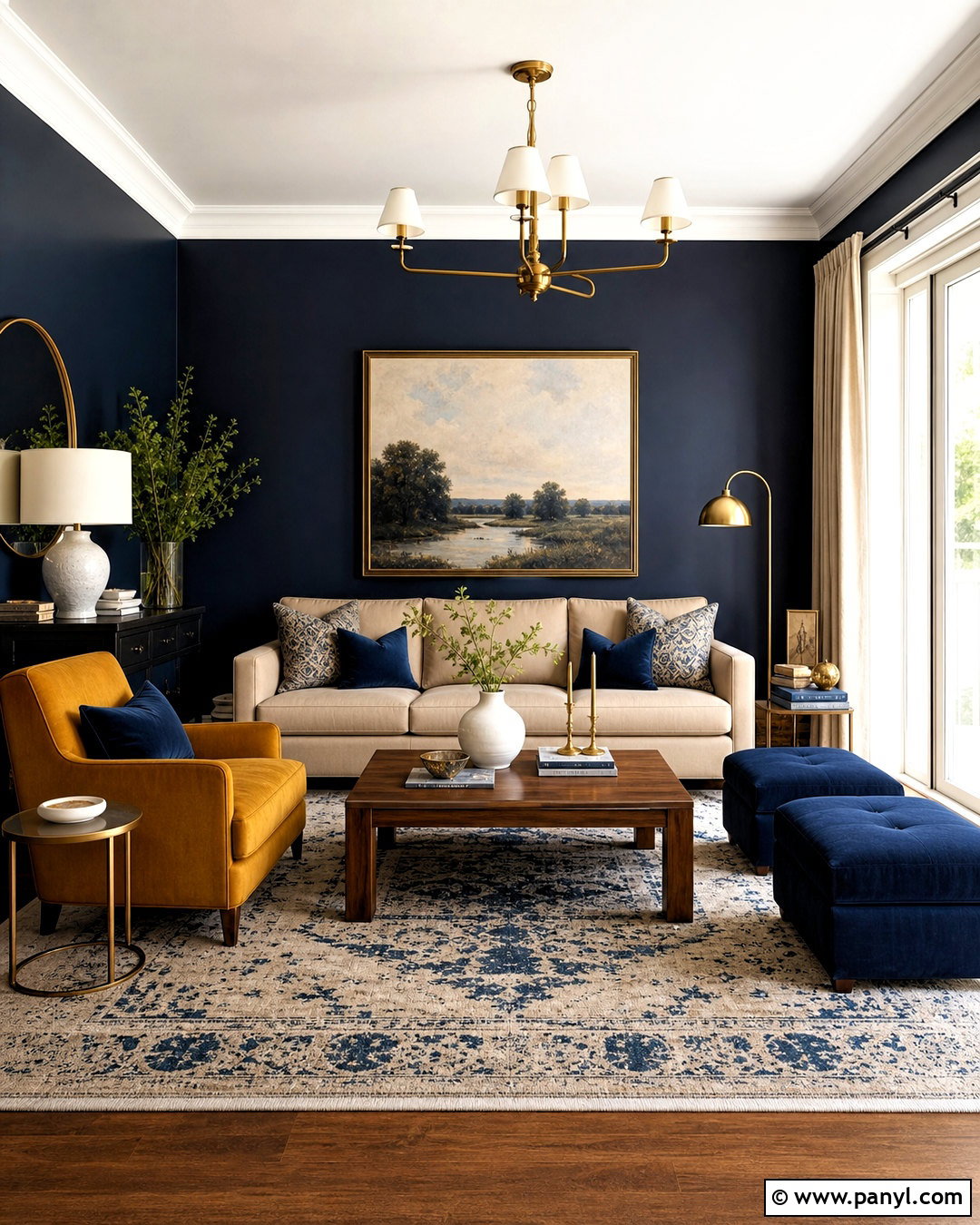 20 Navy Blue Living Room Decor Ideas for a Cozy, Chic Retreat