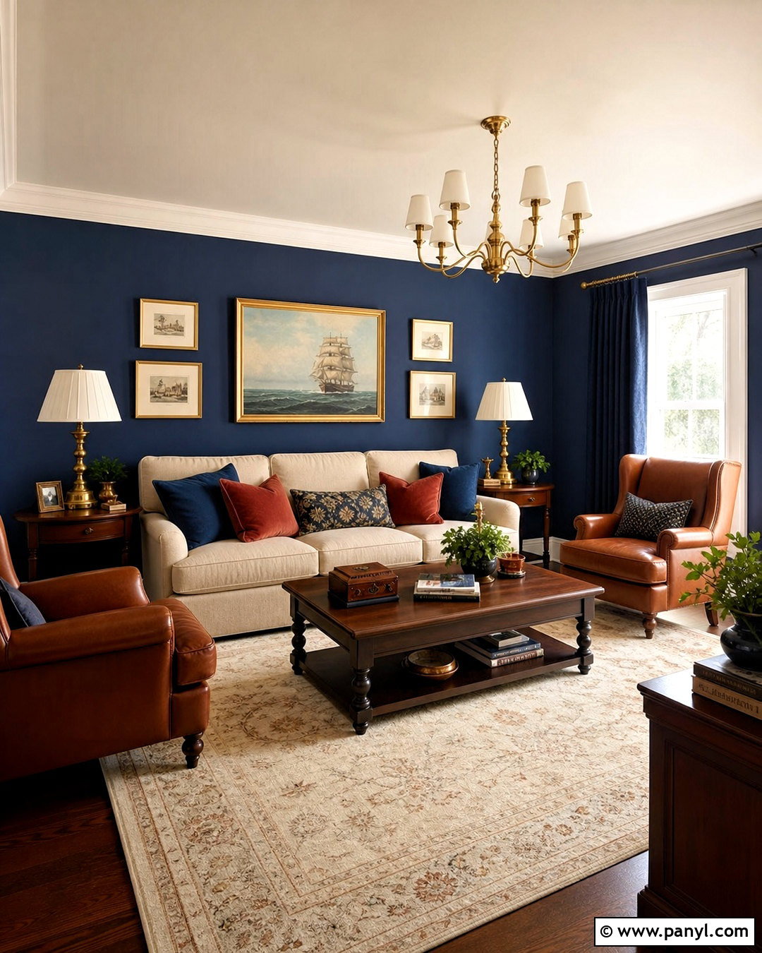 Navy Blue Paint Living Room - 20 blue interior paint ideas