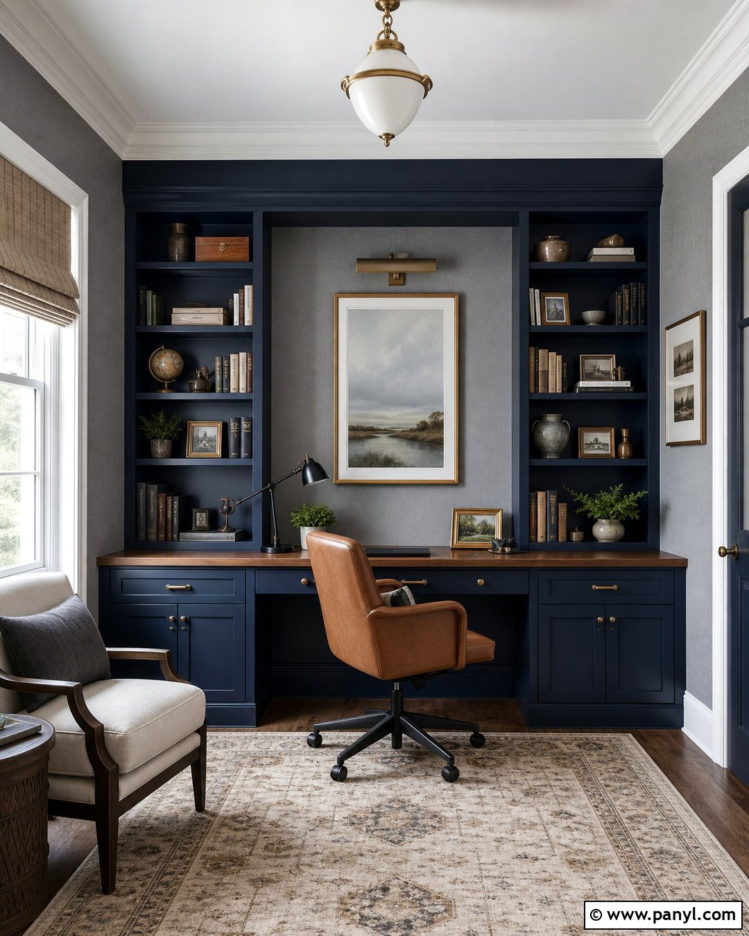 Navy Blue Paint With Gray Walls - 20 Paint Colors That Go With Gray Walls