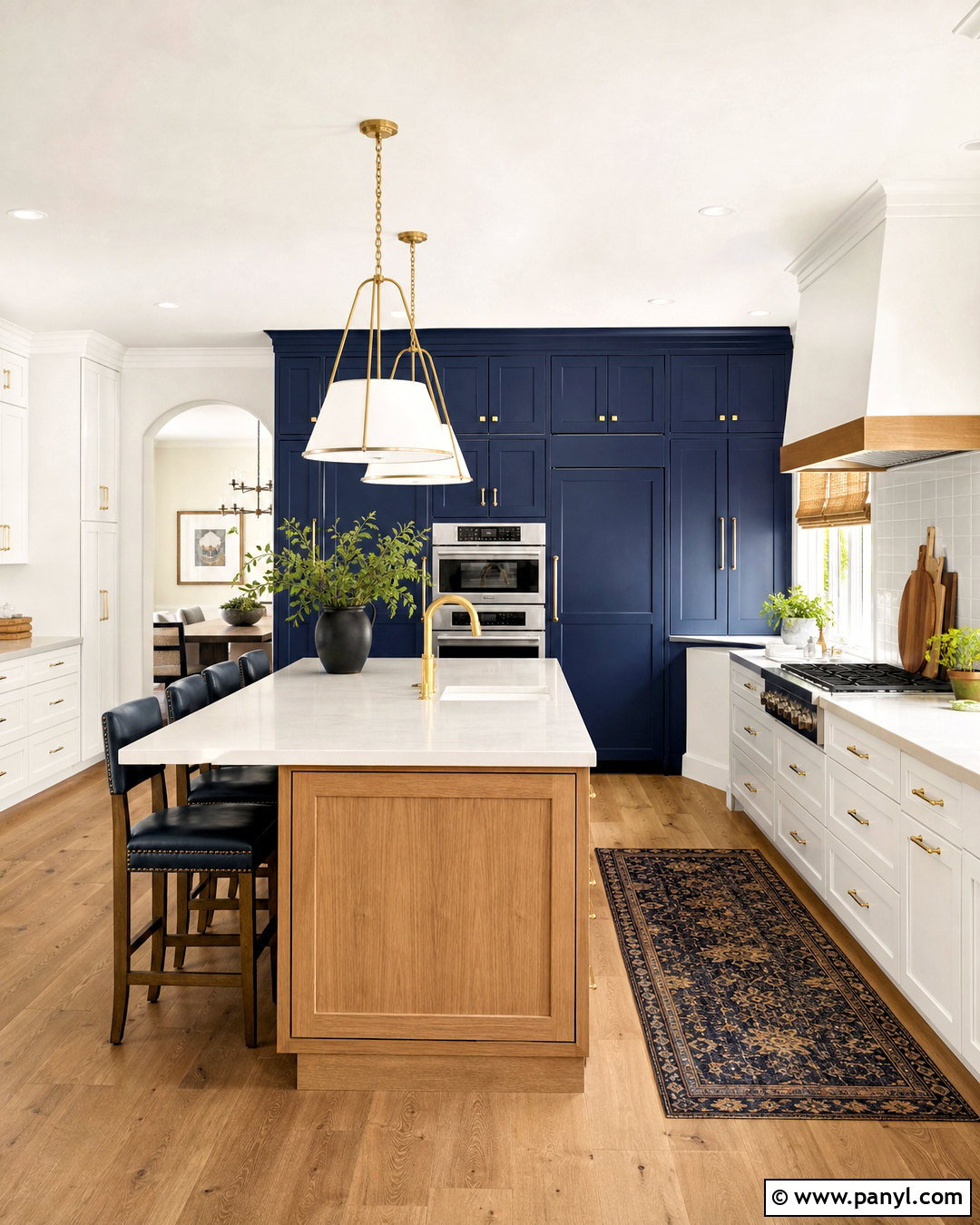 Navy Blue Pantry Wall - 20 navy blue kitchen ideas