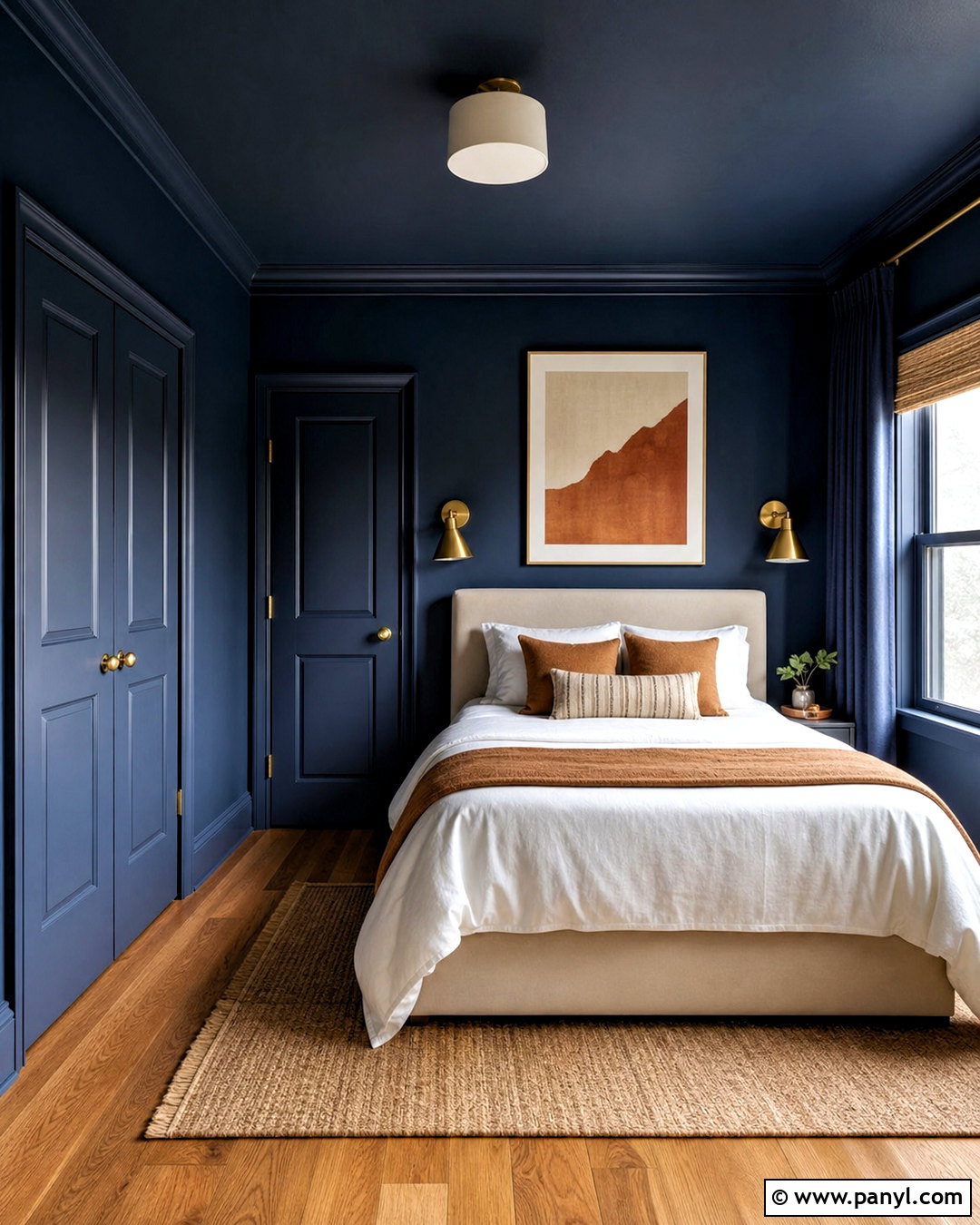 Navy Blue Small Bedroom - 20 small bedroom colour ideas