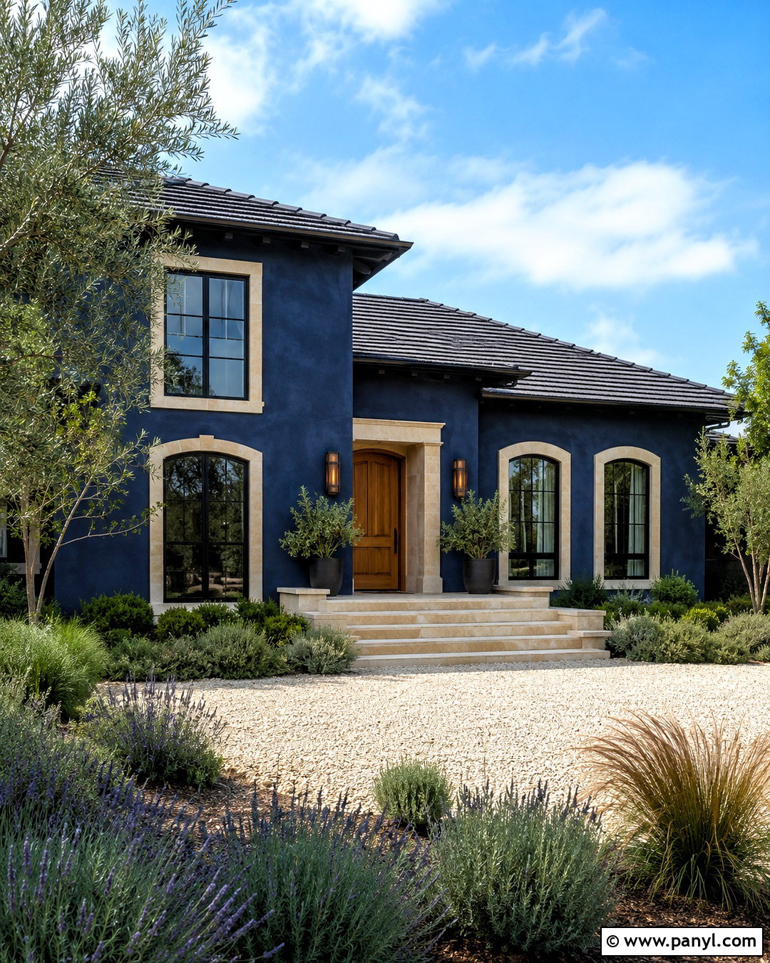 Navy Blue Stucco Exterior - 20 navy blue exterior house colors
