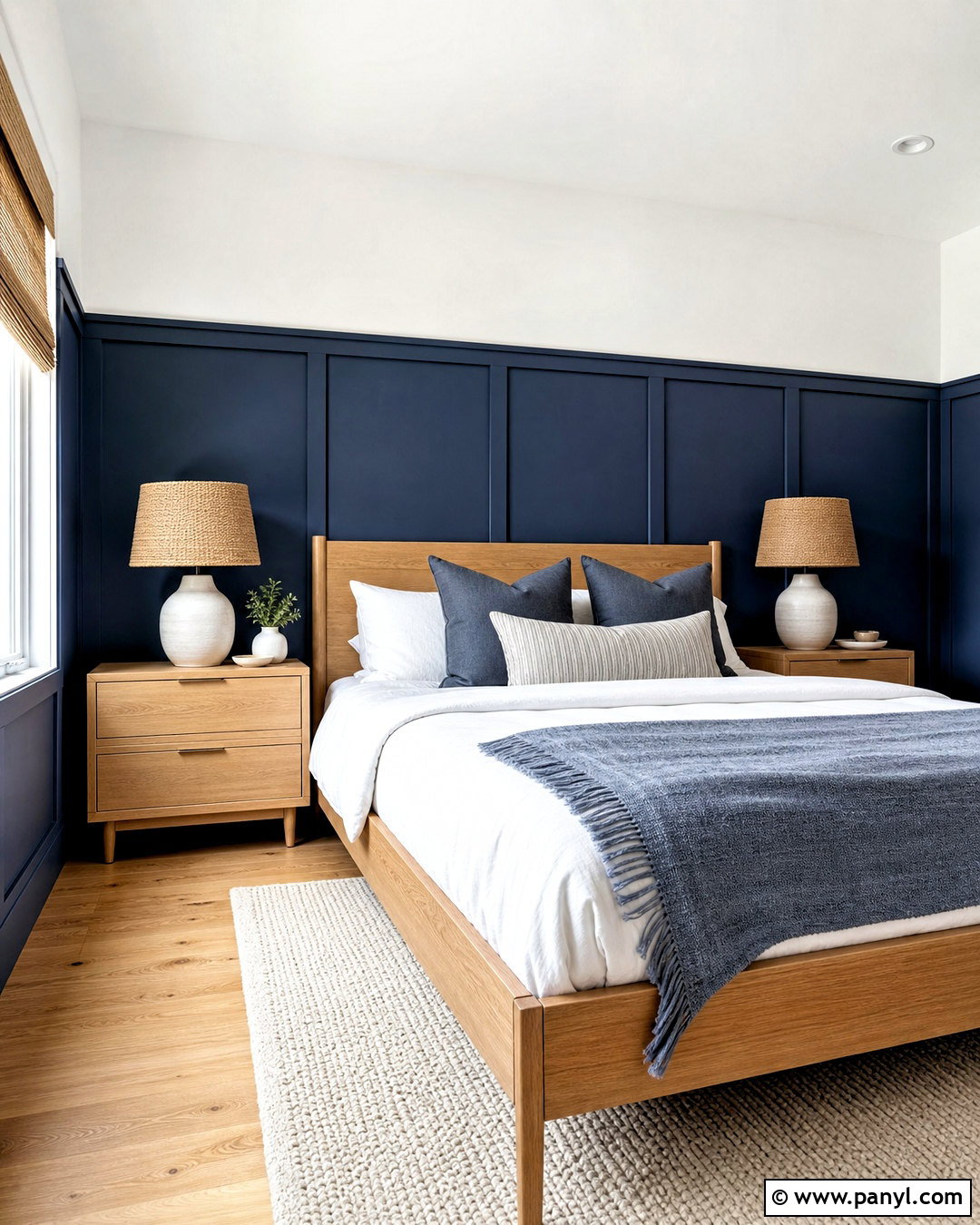 Navy Blue Wainscoting - 20 wainscoting ideas