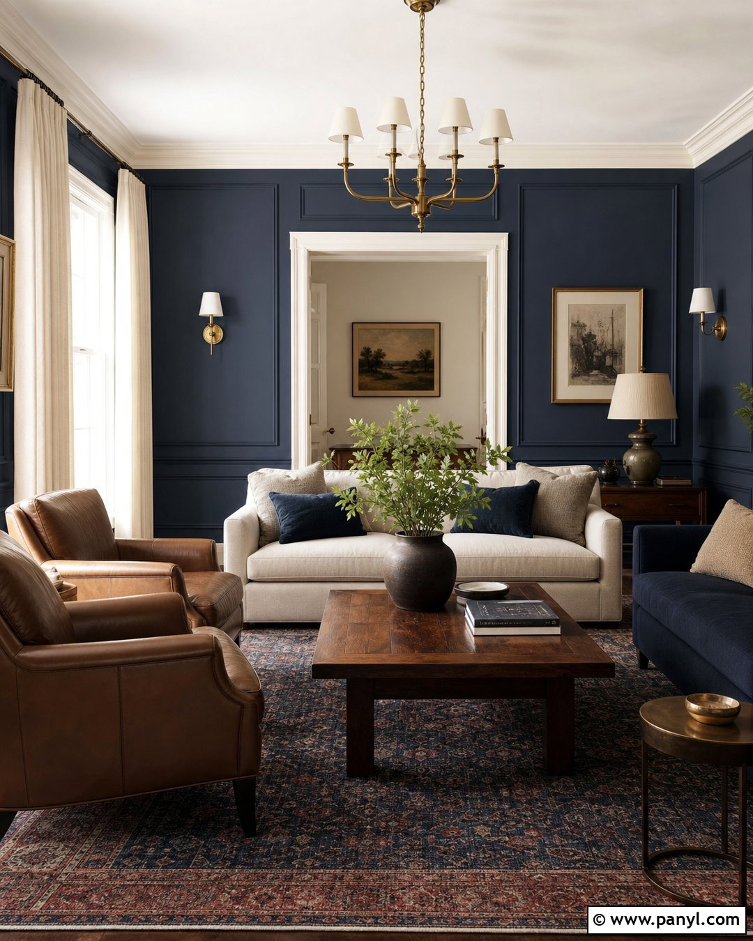 Navy Blue Wall Color - 30 Popular Wall Colors