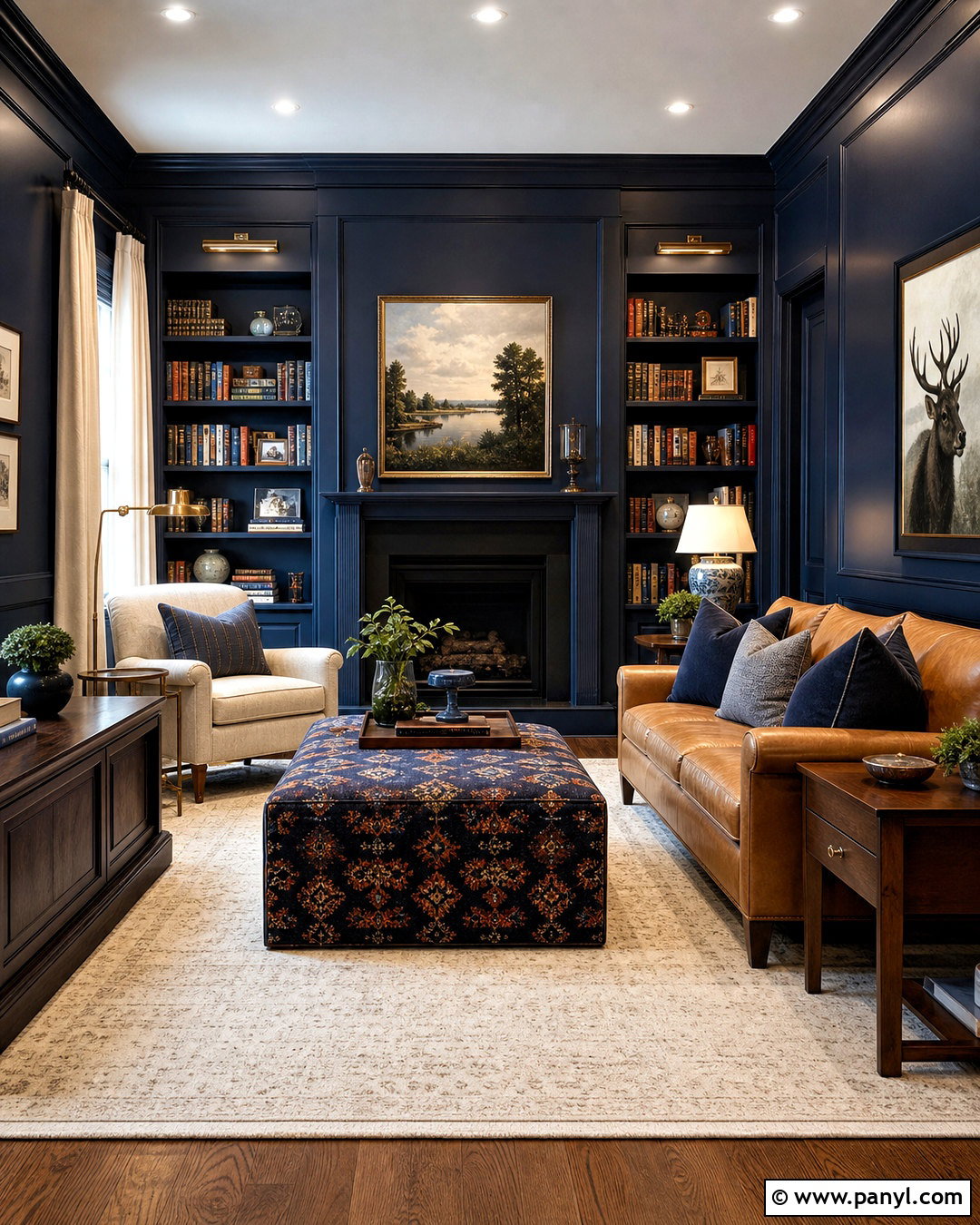 Navy Blue Wall Color - 20 wall painting colors