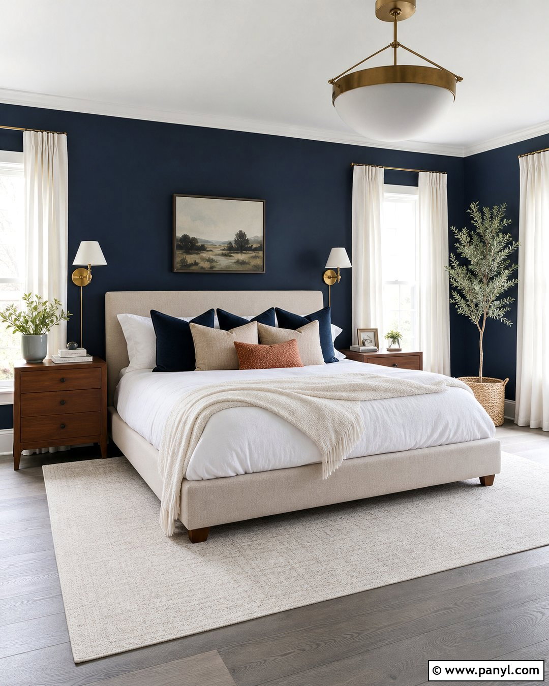 Navy Blue Wall Color With Gray Floors - 30 wall color with gray floors