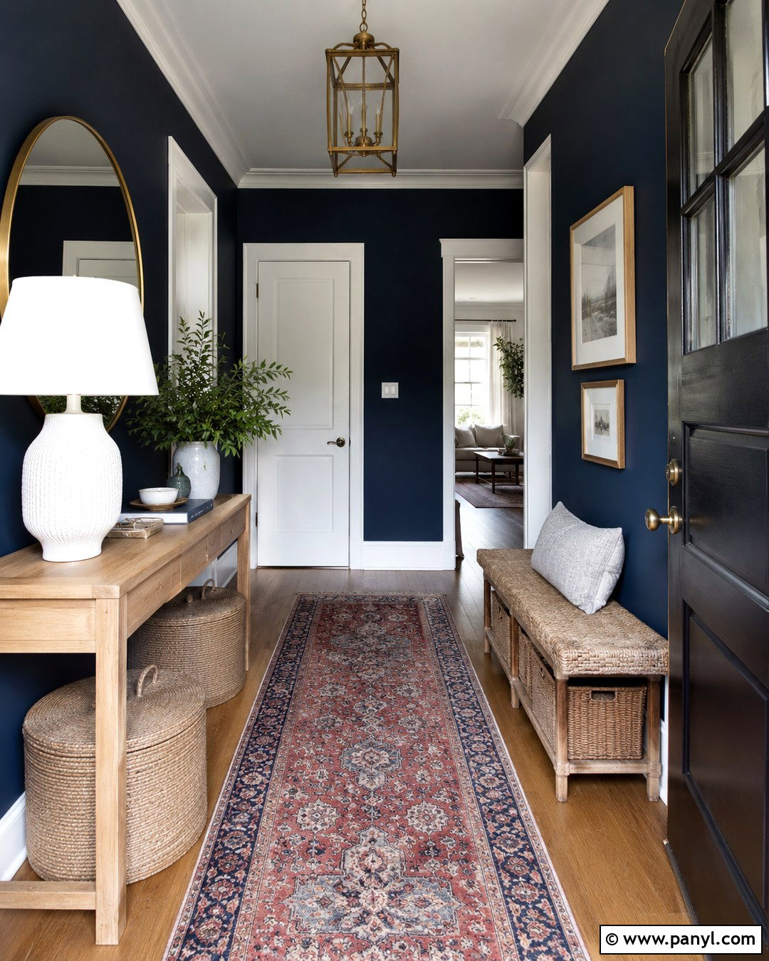 Navy Blue Wall Color for Entryway - 20 Colorful Wall Colors