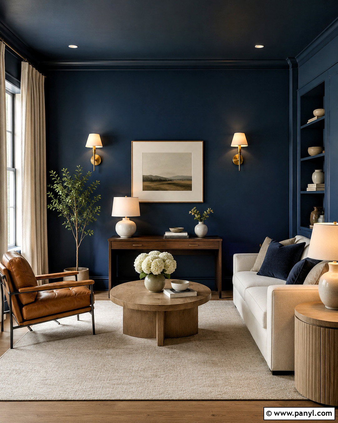 Navy Blue Walls And Ceiling - 40 navy blue walls