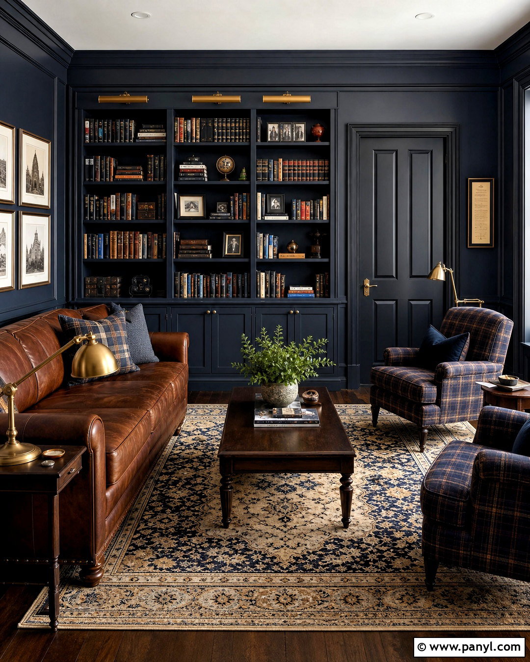 Navy Blue Walls With Black Trim - 20 black trim interior color schemes