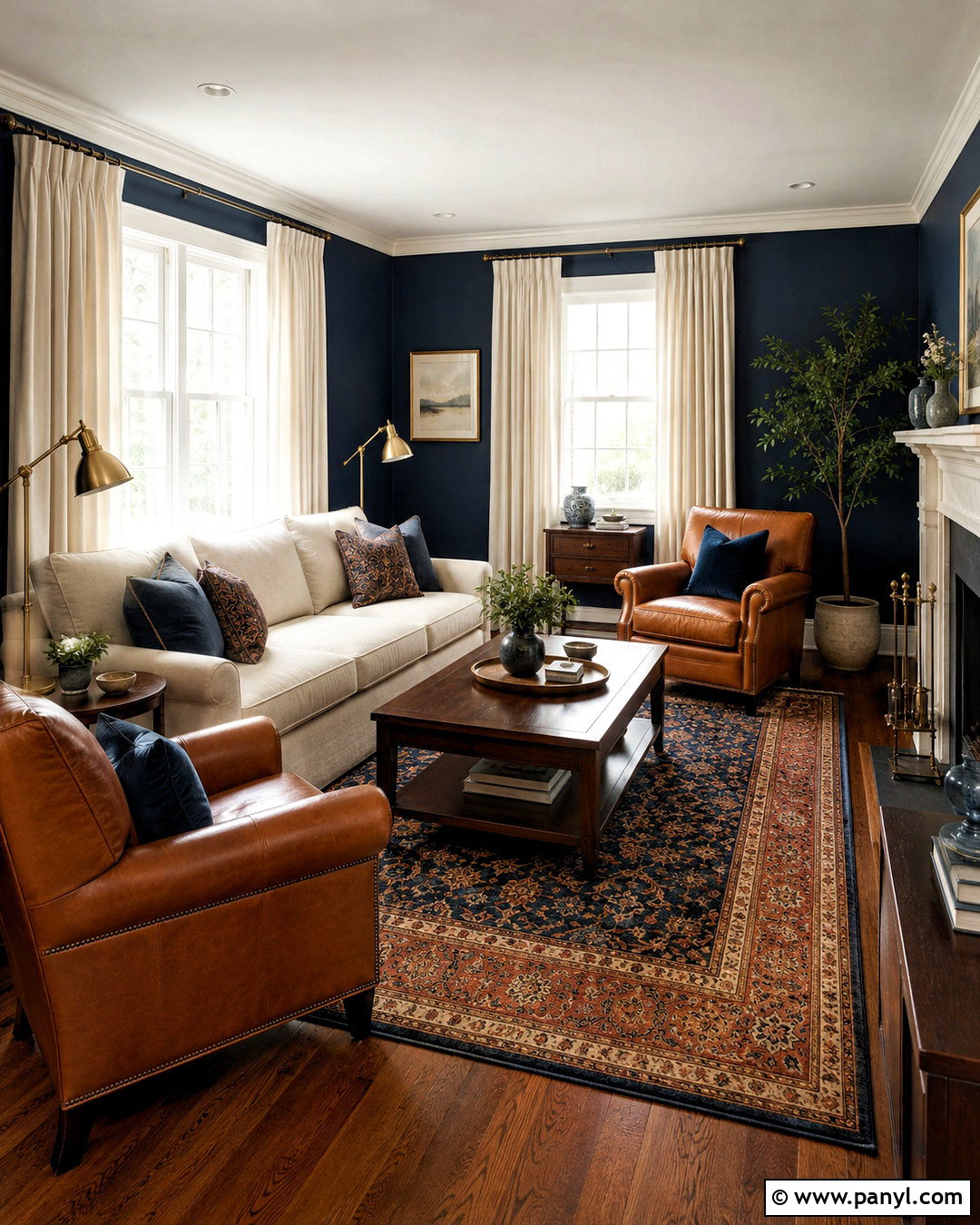 Navy Blue Walls With Cream Trim - 20 Wall Colors With Cream Trim Ideas