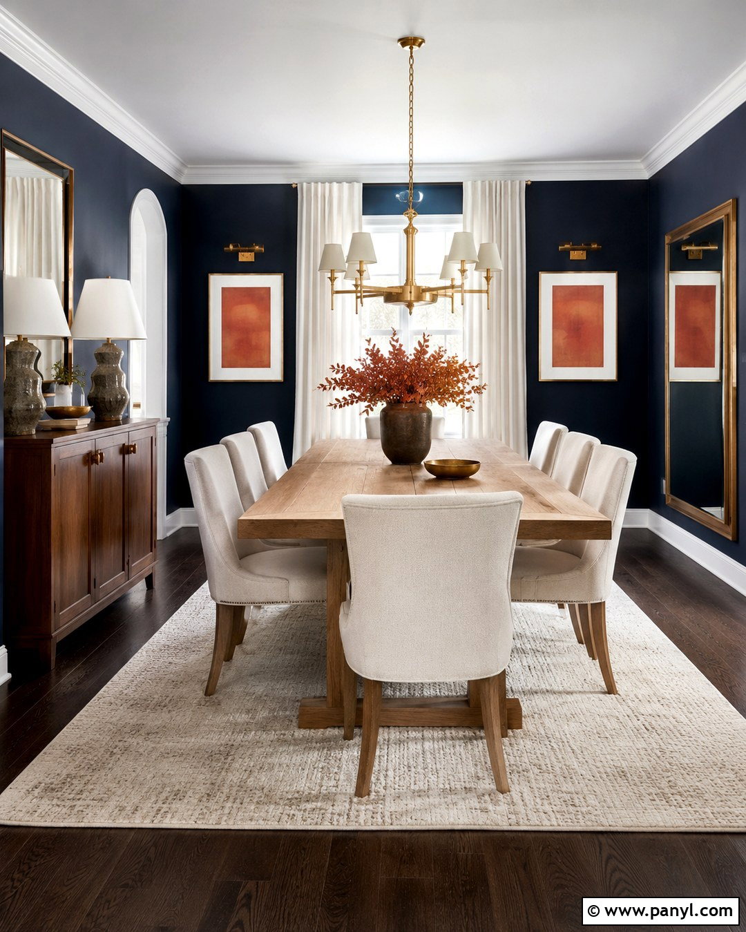 Navy Blue Walls With Dark Floors - 20 Dark Floor Wall Color Ideas