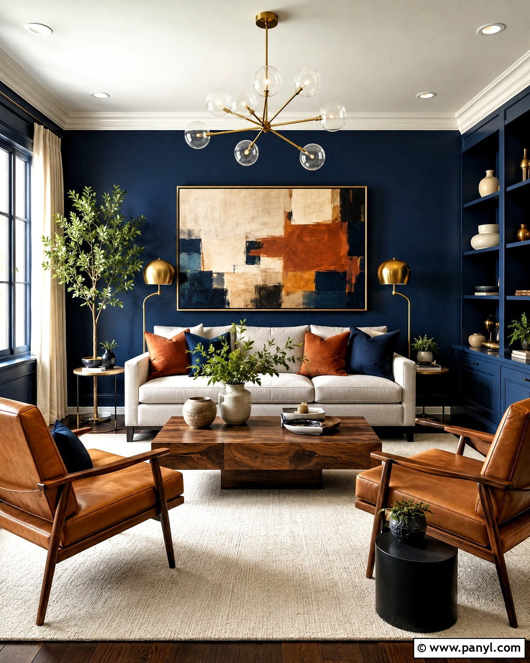 Navy Blue Walls With Grey Sofa - 20 Wall Colour With Grey Sofa Ideas