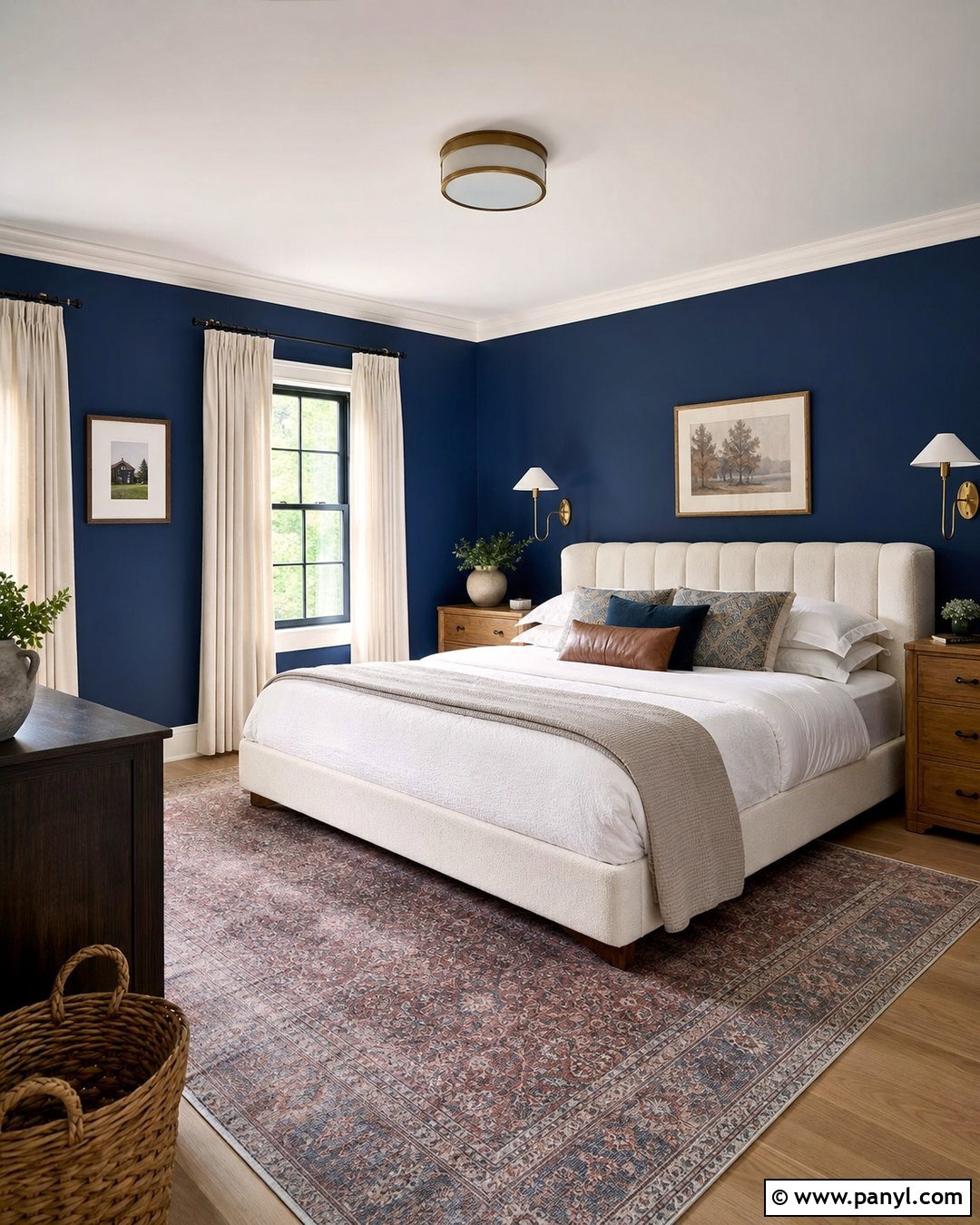 Navy Blue Walls - 35 House Wall Colors
