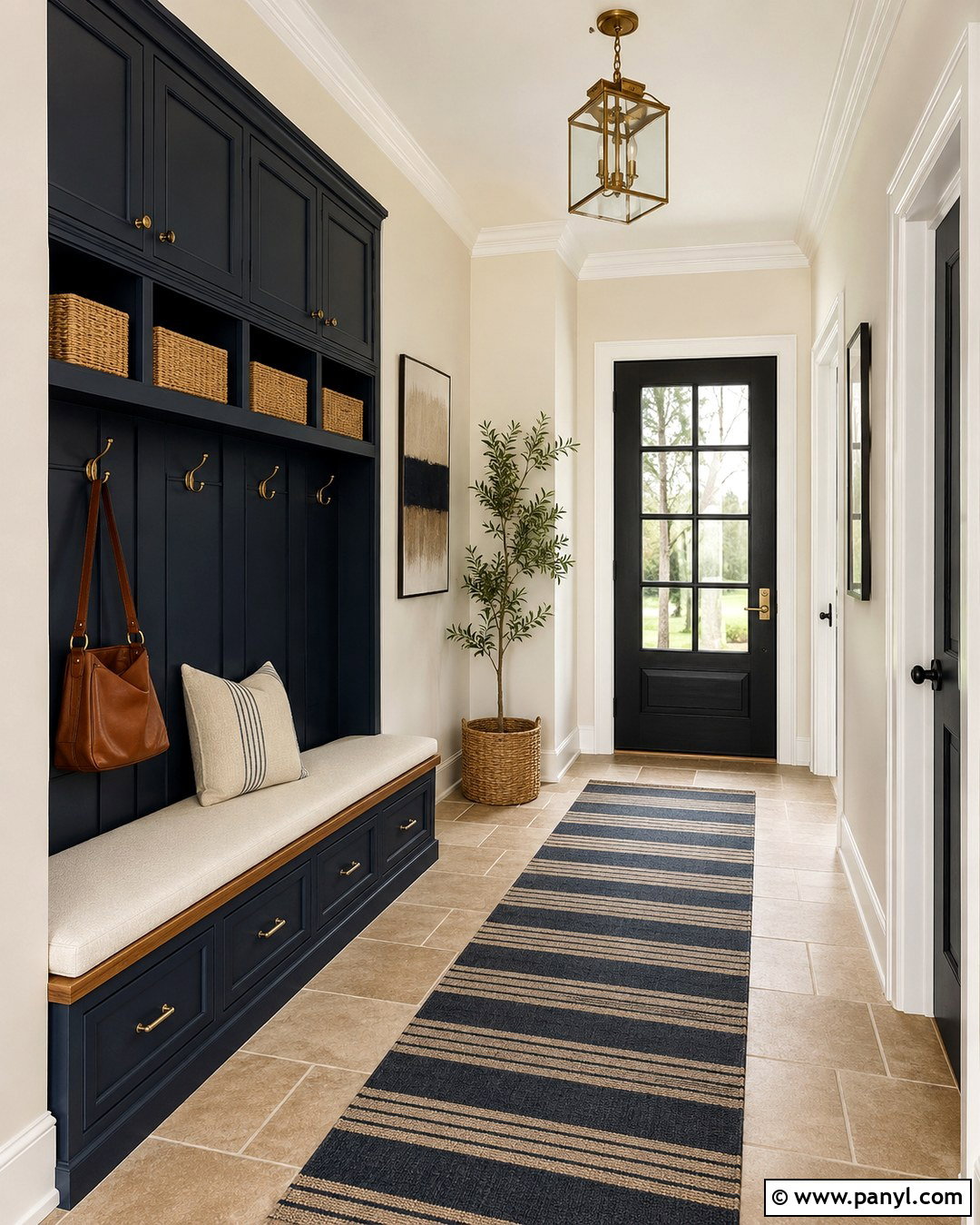 Navy Blue With Beige Tile - 20 Colors That Go With Beige Tile Ideas