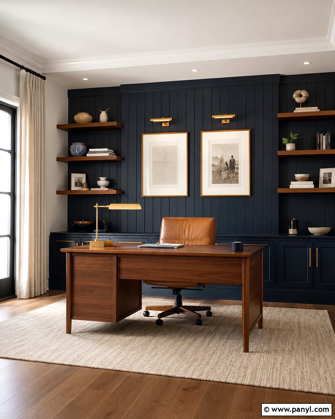 Navy Blue Wood Panels - 20 Wood Panel Colors