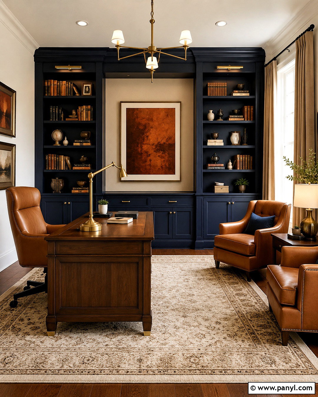 Navy Blue and Camel Color Palette - 20 luxe color palette ideas
