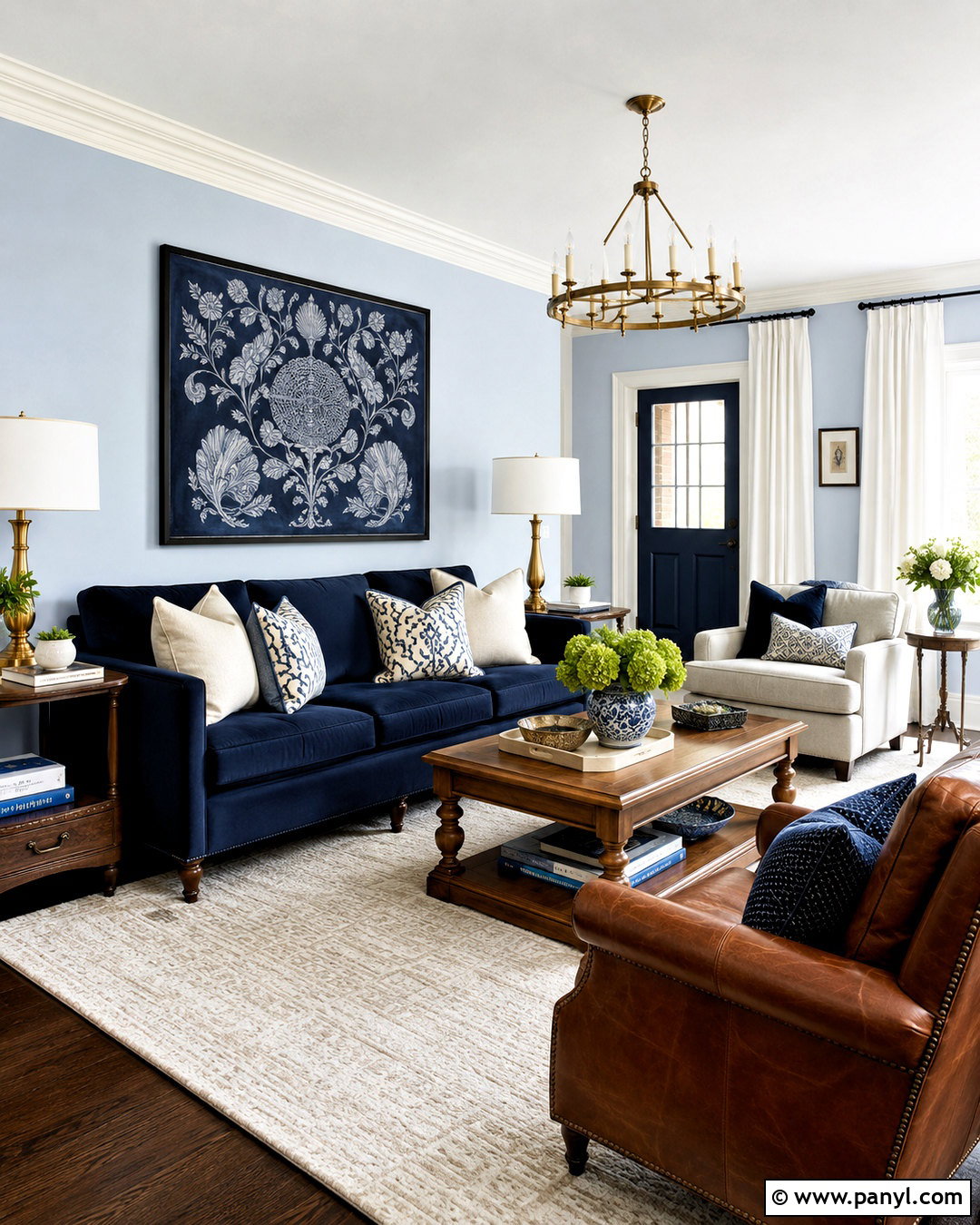 Navy Furniture With Light Blue Walls - 20 What Goes With Light Blue Walls