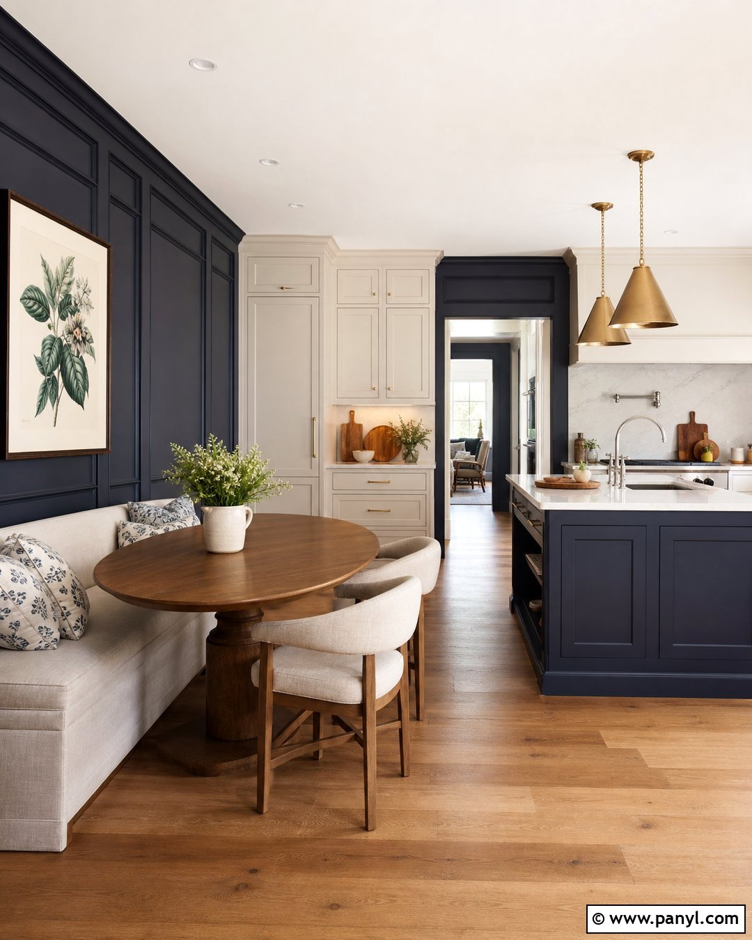 Navy Kitchen Walls With Board And Batten - 30 navy kitchen walls