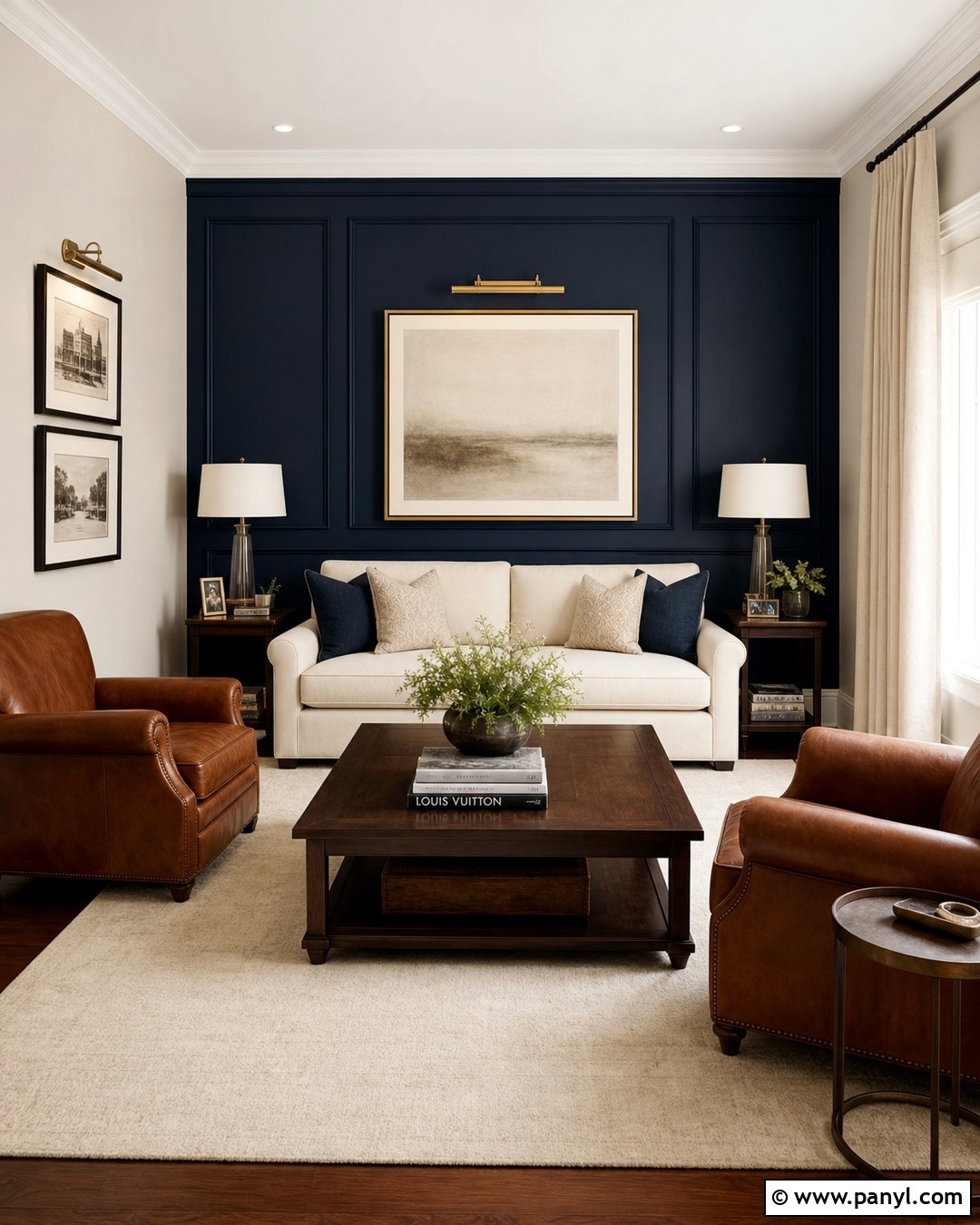 20 Cream Walls With Blue Accent Wall Ideas for Calm Homes
