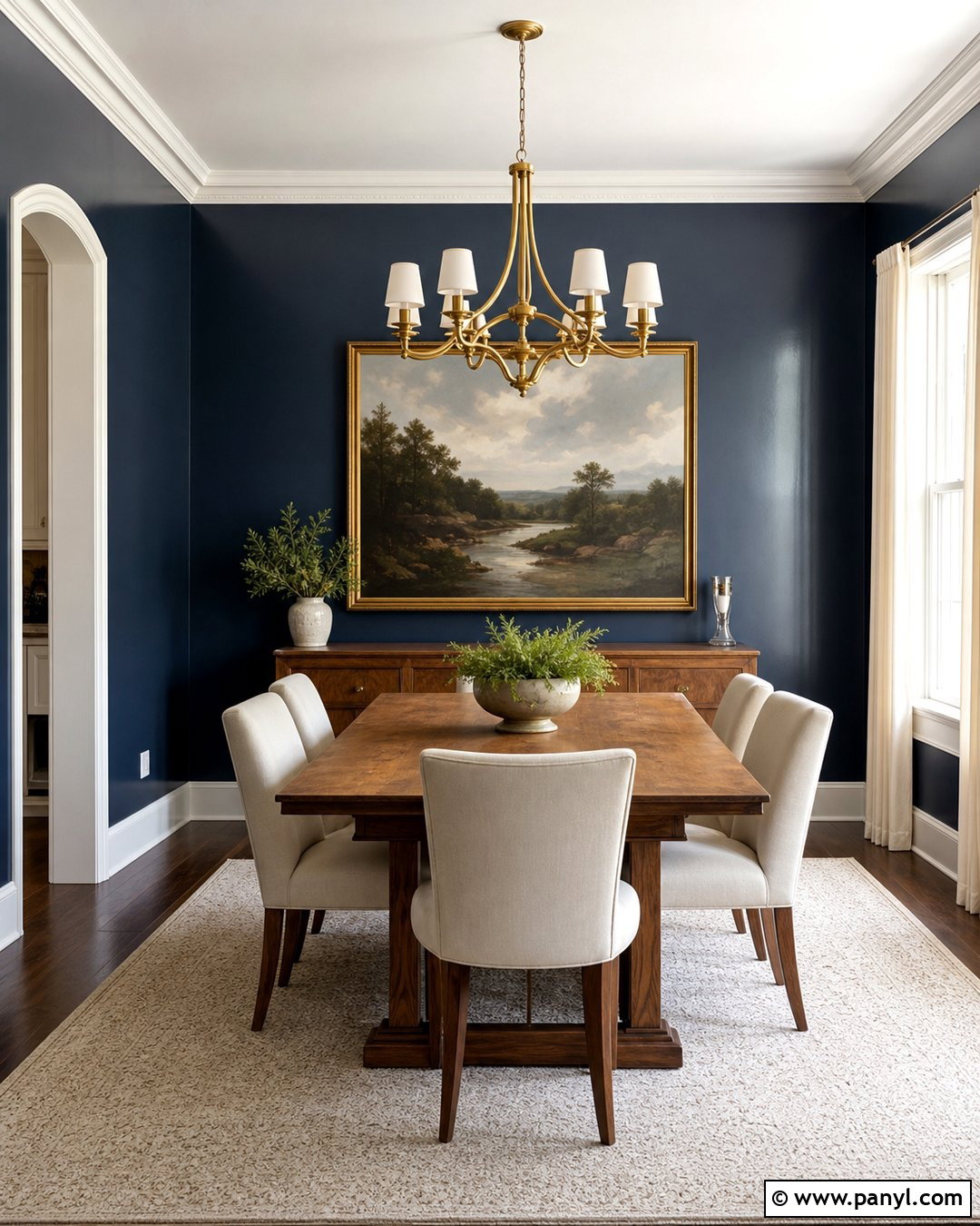 Navy Semi Gloss Dining Room Walls - 30 Semi Gloss Paint On Walls