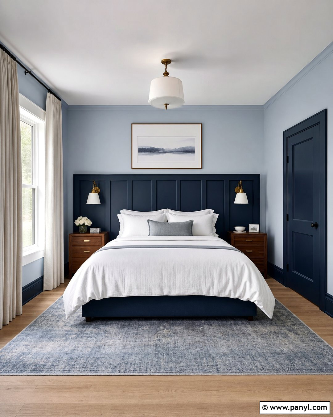 Navy Skirting Boards With Pale Blue Walls - 35 Dark Skirting Boards Light Walls