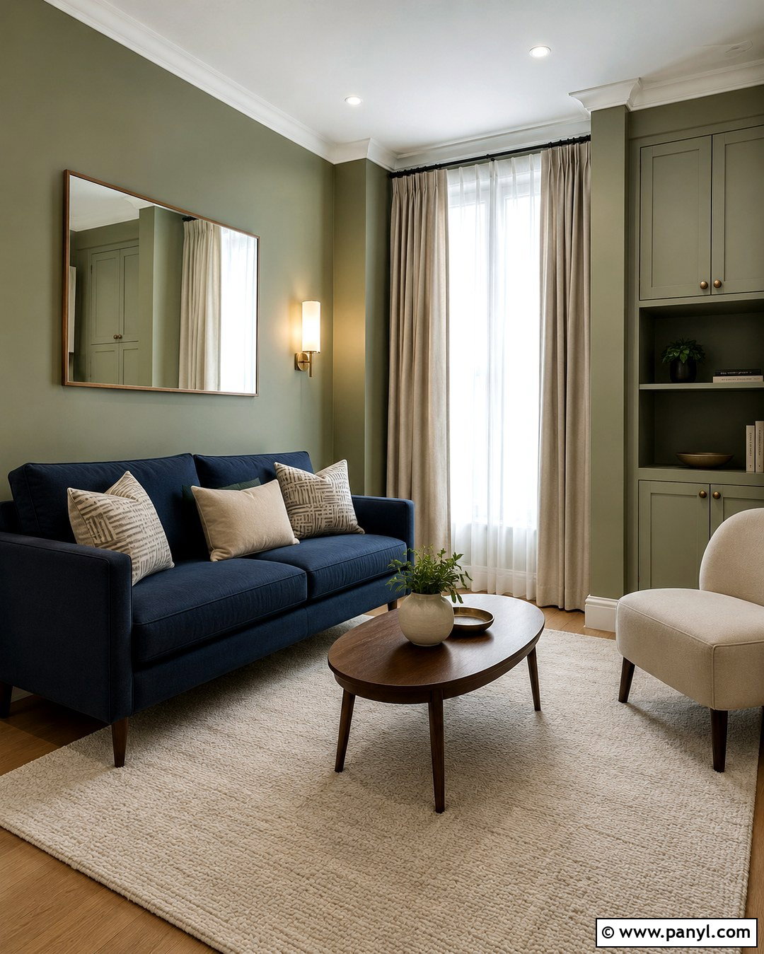 Navy Sofa Sage Green Walls Small Living Room - 20 Navy Sofa Sage Green Walls
