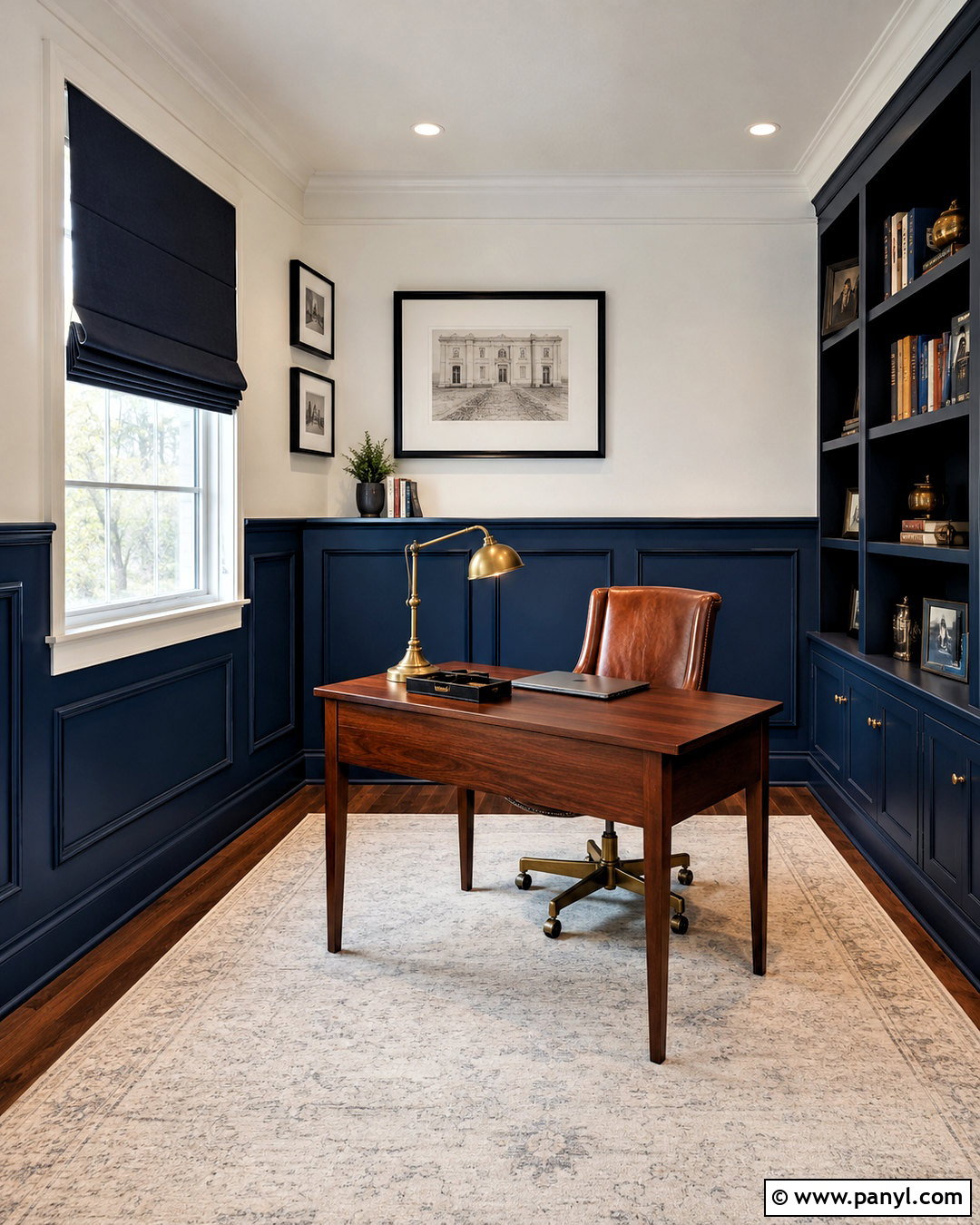 Navy Wainscoting With White Walls - 20 painted wainscoting ideas color schemes