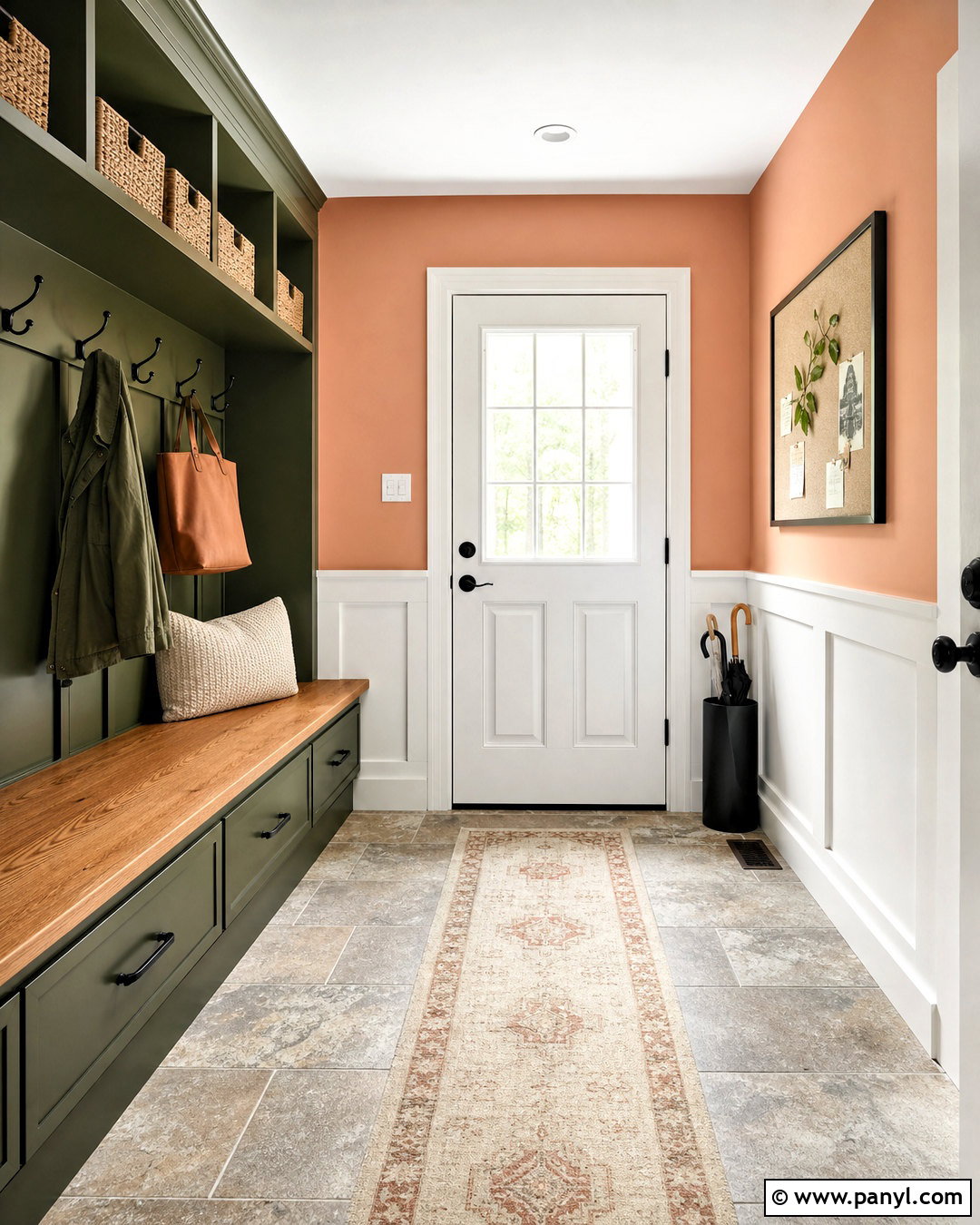 Neighborly Peach SW 6632 Paint Color - 20 peach paint colors