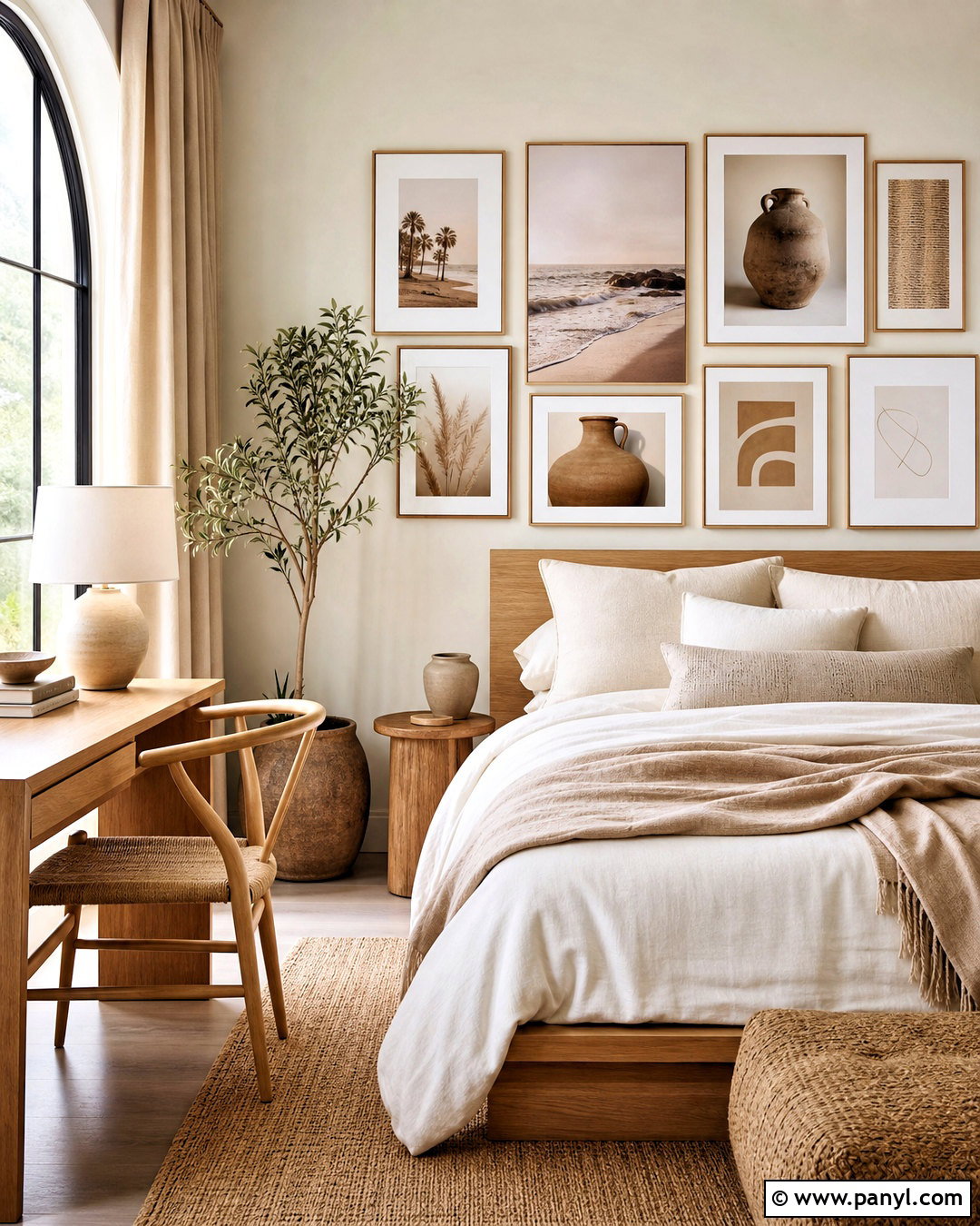 Neutral Beige Wall Collage - 20 aesthetic pictures for wall collage ideas