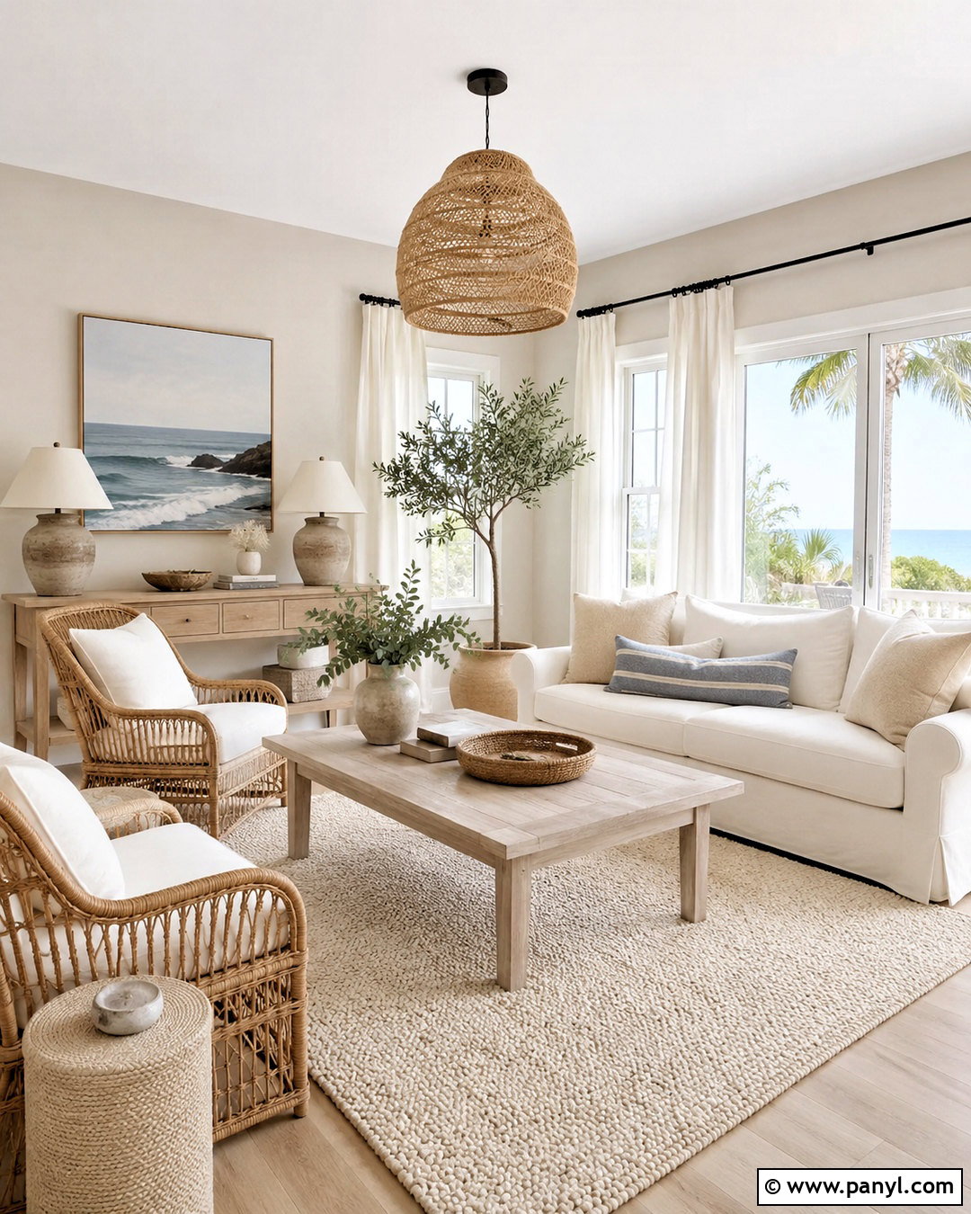 Neutral Coastal Living Room - 20 neutral home ideas
