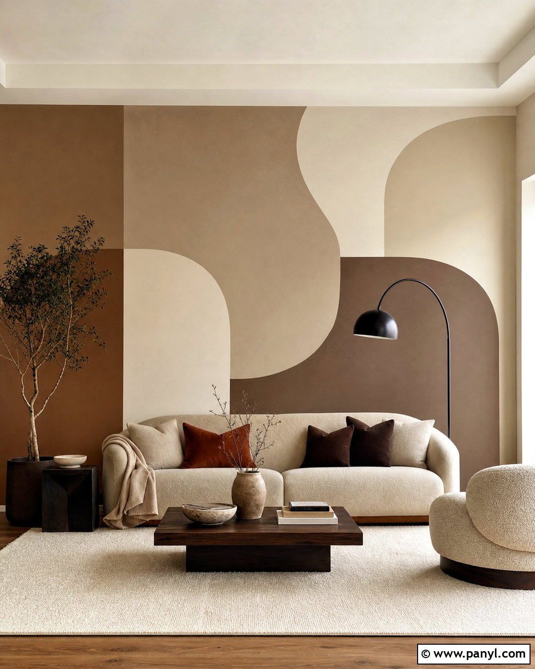 Neutral Color Block Wall - 20 color block wall ideas