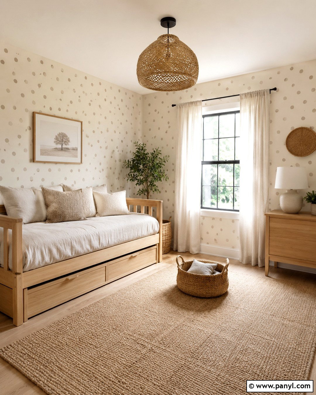 Neutral Dot Wall - 20 Painting Dots On Walls