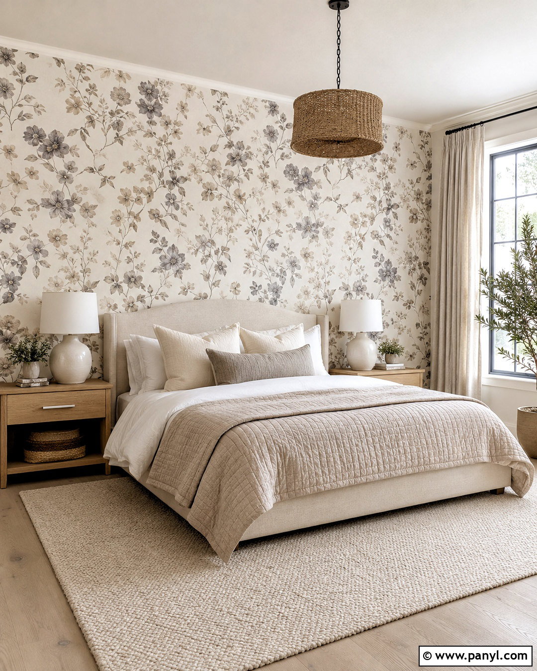 Neutral Floral Wallpaper Bedroom - 20 modern floral wallpaper ideas