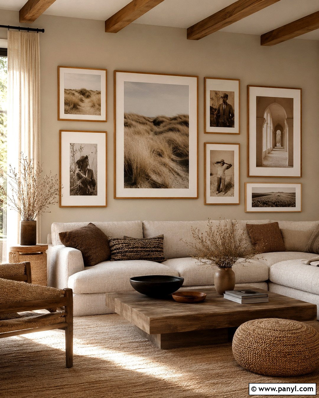 Neutral Gallery Wall Photos - 20 Gallery Wall Color Photos