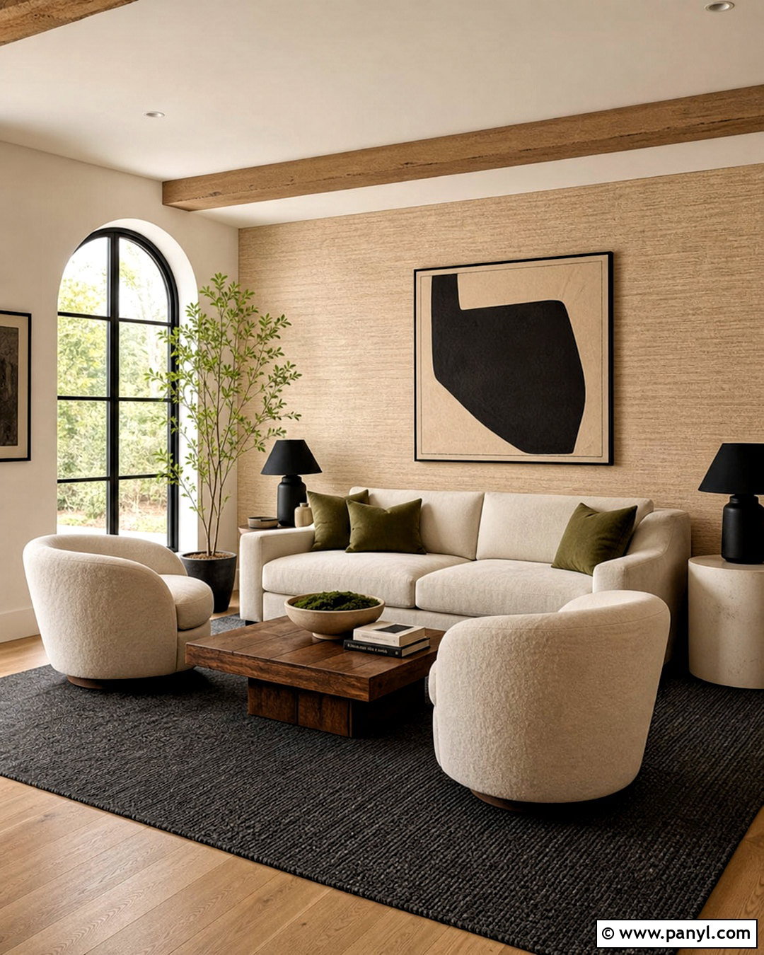 Neutral Grasscloth Wallpaper Living Room - 20 wallpaper backgrounds living room ideas