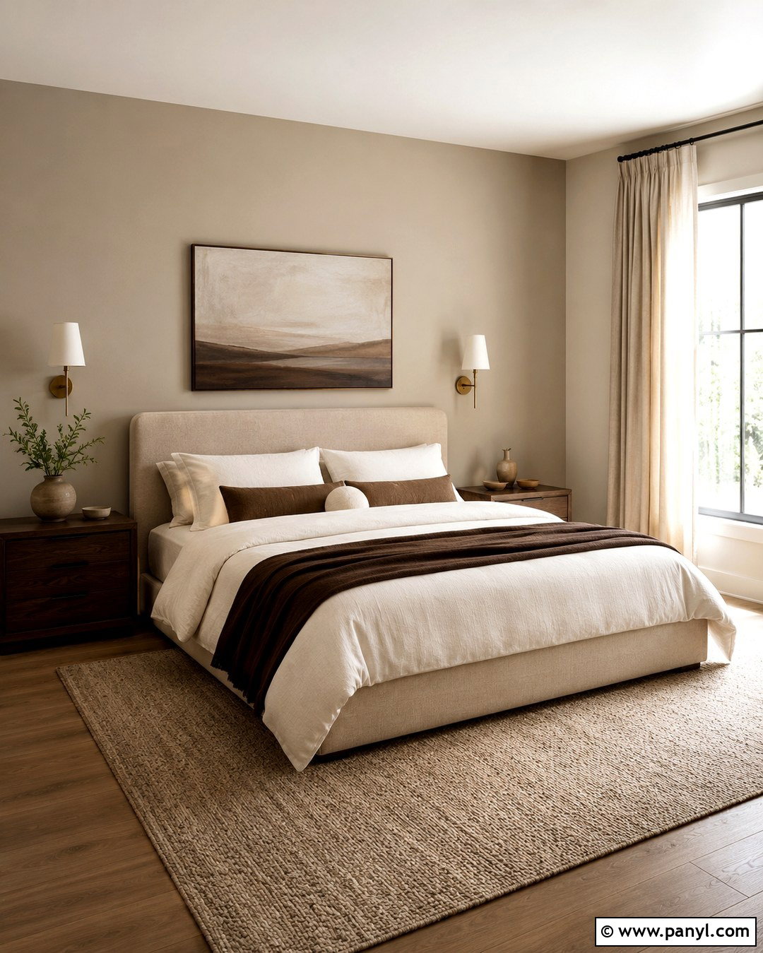 Neutral Greige Bedroom Walls - 20 Each Wall Different Color Ideas