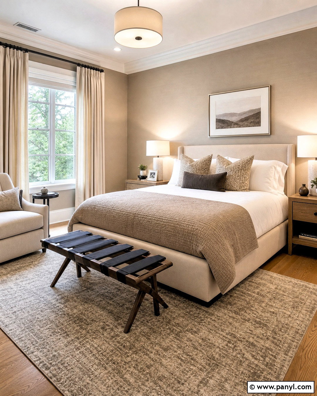 Neutral Guest Bedroom - 20 neutral interior design ideas