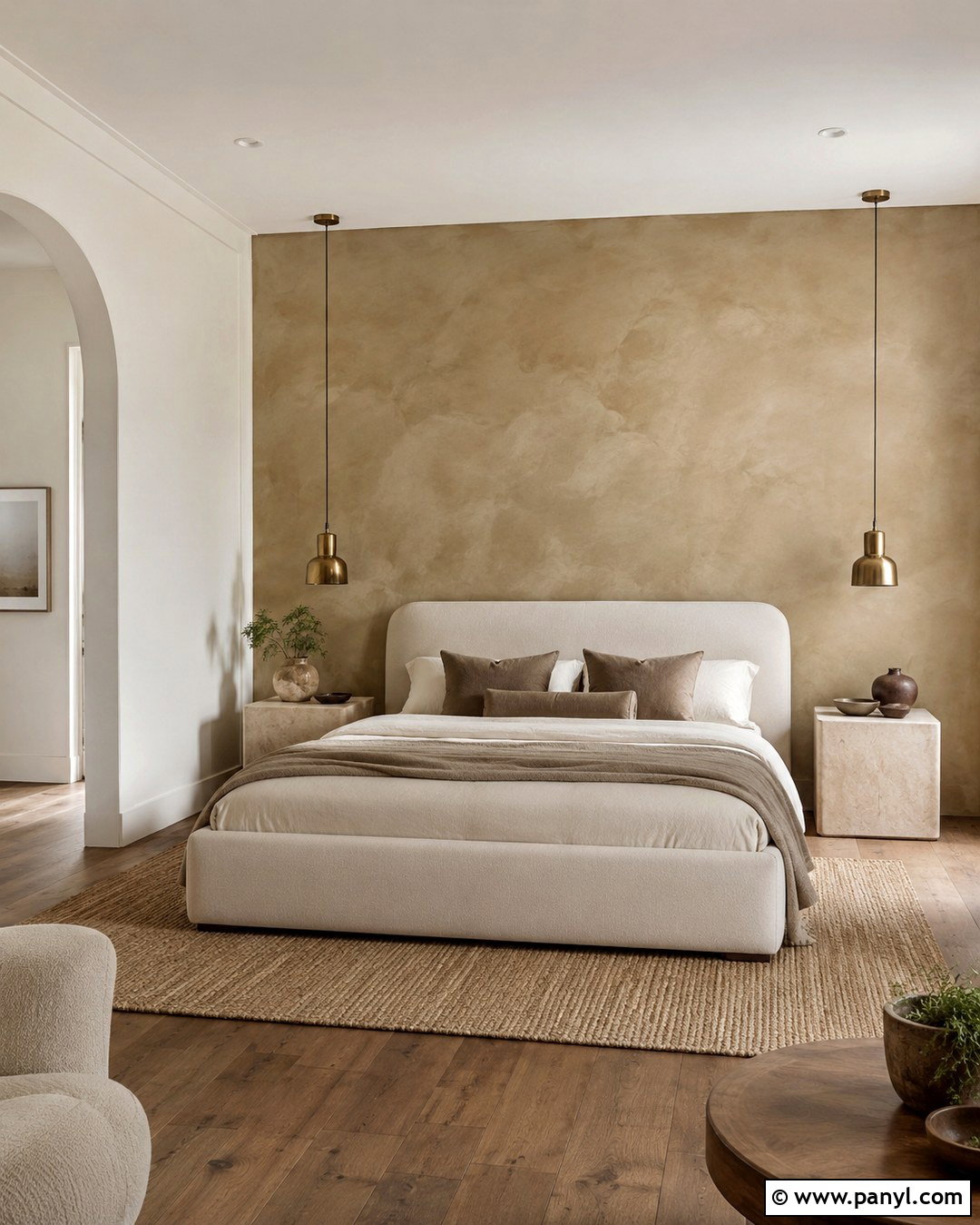 Neutral Limewash Accent Wall - 20 Neutral Color Accent Wall Ideas